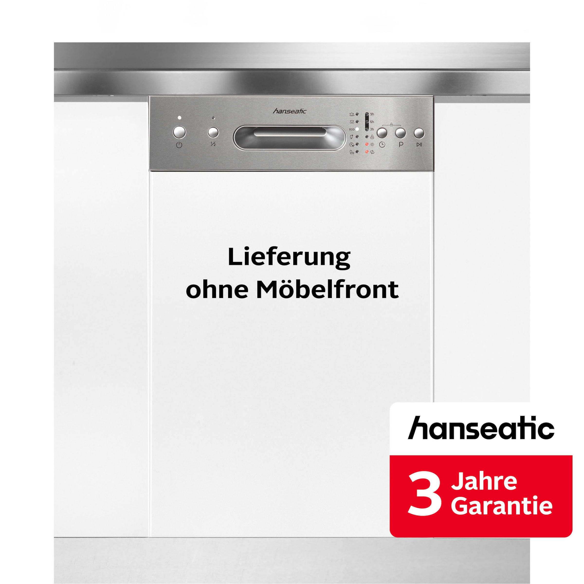 Hanseatic teilintegrierbarer Geschirrspüler »HGTI4582E97736BS« 9 Maßgedecke inkl. 3 Jahre Herstellergarantie
