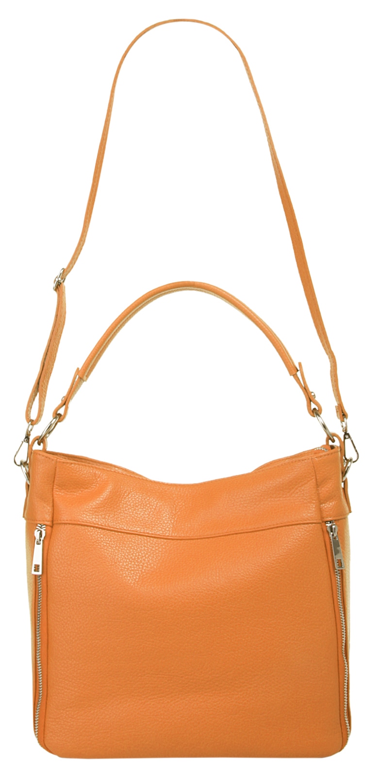Cluty Henkeltasche, echt Leder, Made in Italy
