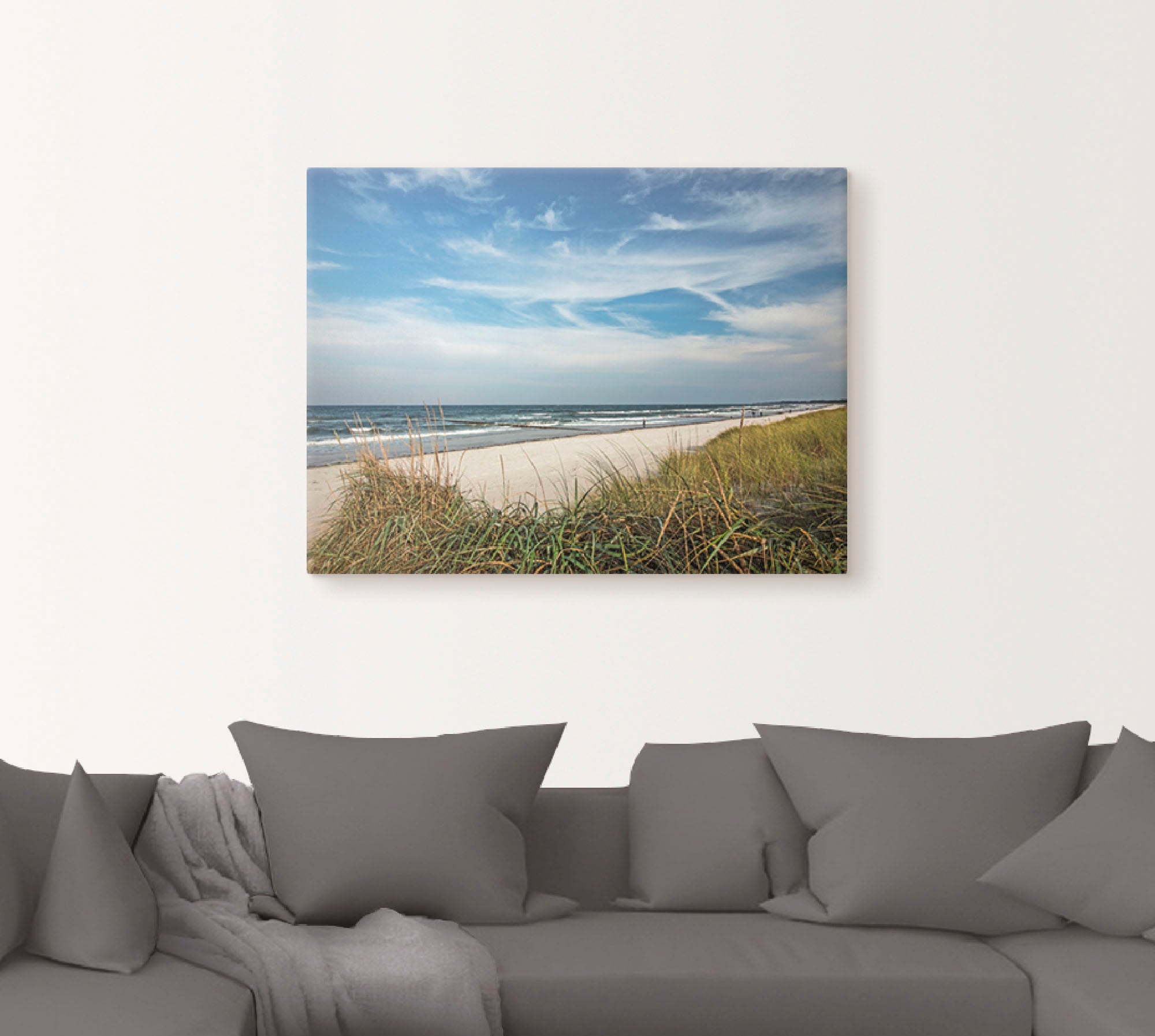 Artland Wandbild »Urlaubfeeling«, Strand, (1 St.), als Leinwandbild, Poster in verschied. Größen