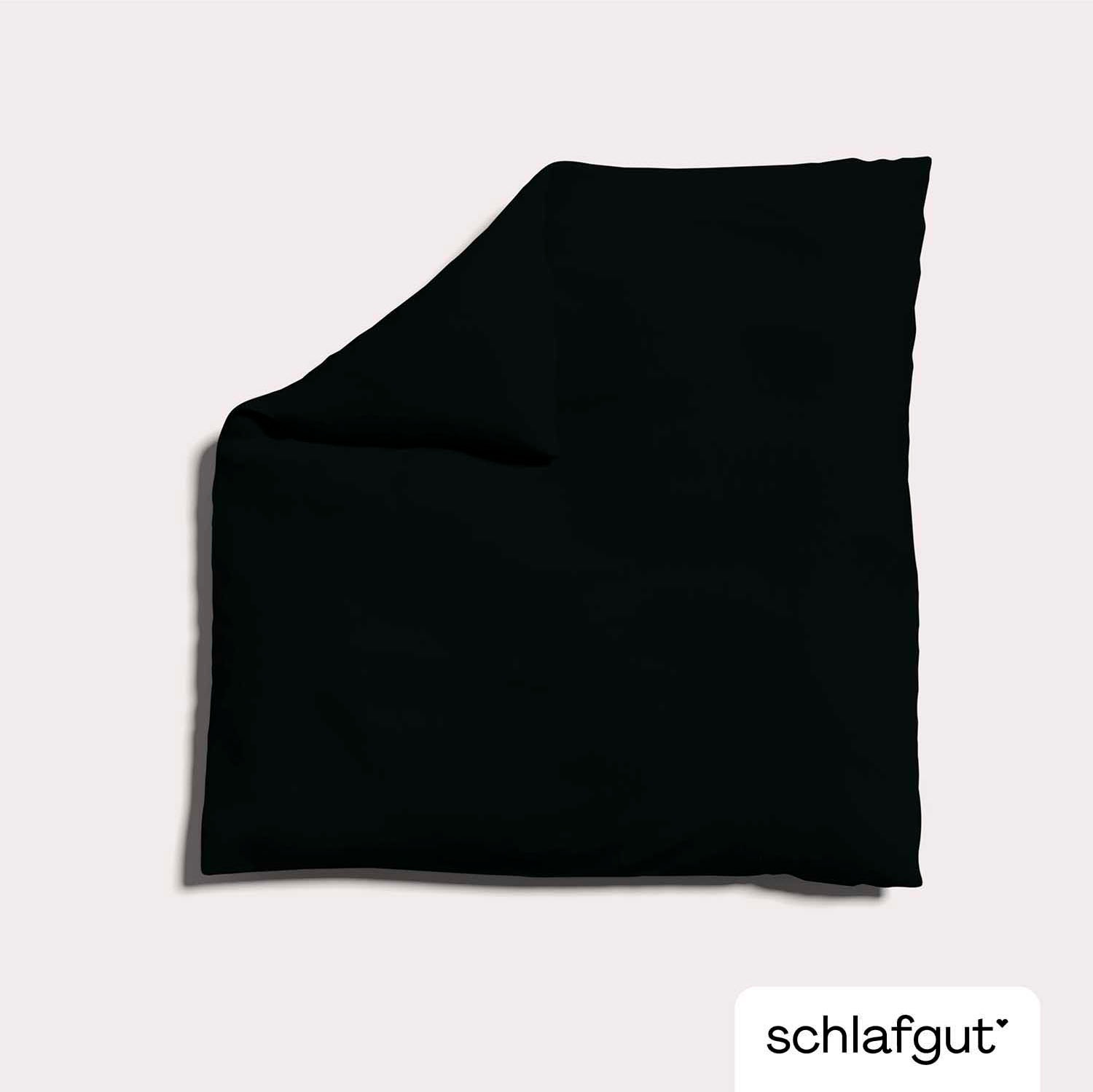 Schlafgut Bettbezug »Knitted Jersey uni, aus Bio-Baumwolle mit Elasthan, Reißverschluss«, (1 St.), bügelfrei, Mix & Match Bettwäsche: passender Kissenbezug erhältlich