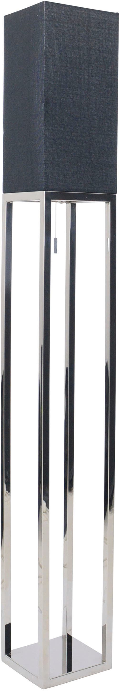 näve Stehlampe »Alfa« E27 1 Stk. Flurleuchte H: 150,5cm, 1xE27, dunkelgrau/chrom, IP20