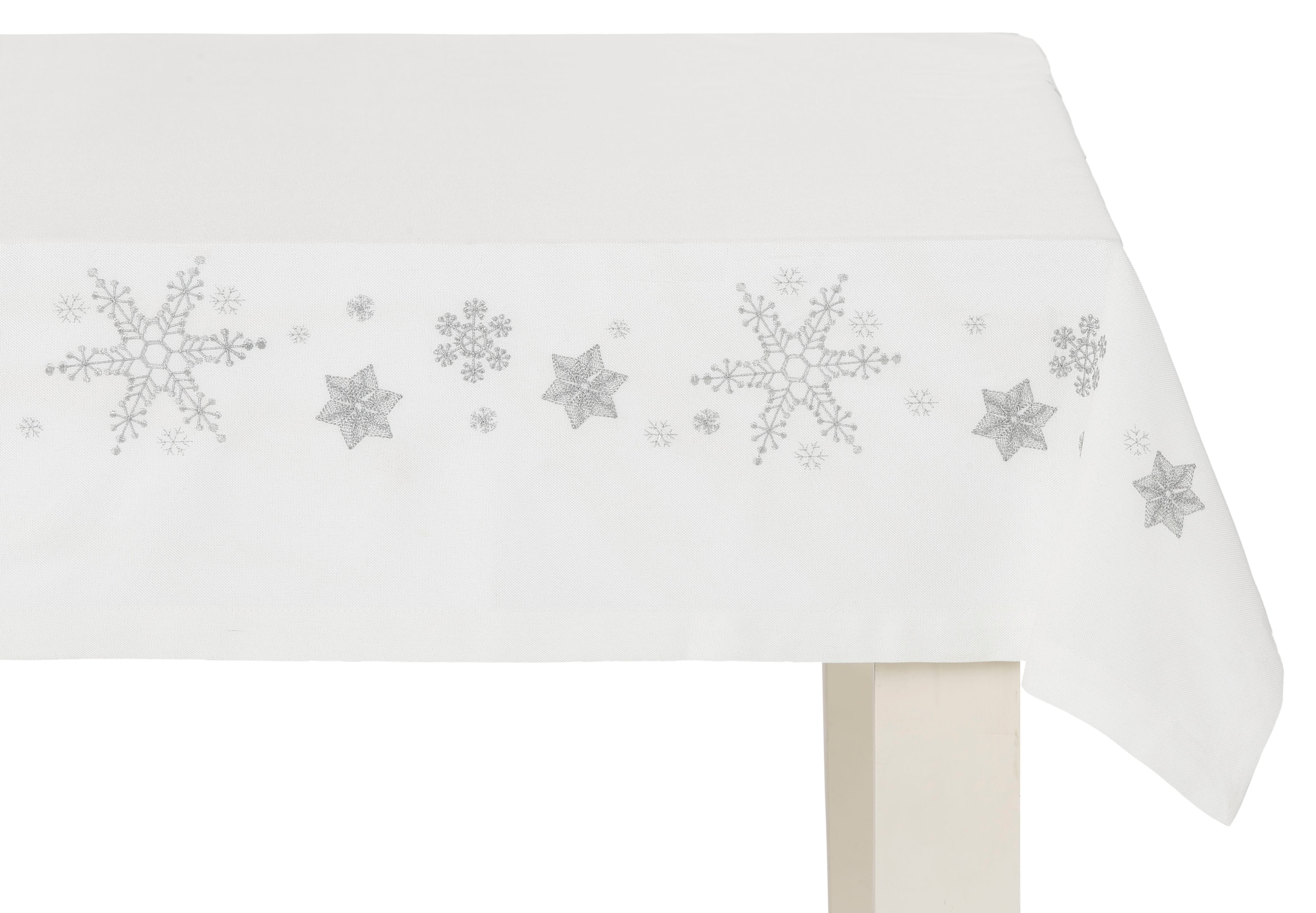 Dreams Tischdecke »Schneeflocke, Weihnachtsdeko«, mit aufwendiger Stickerei  bequem und schnell bestellen