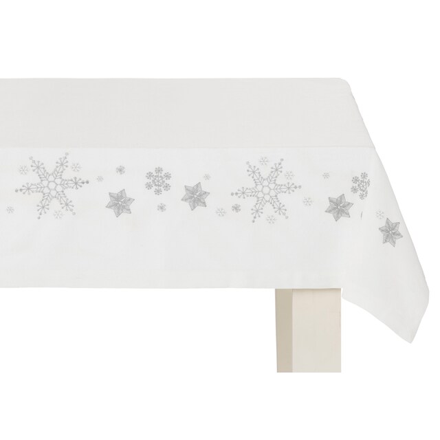 Dreams Tischdecke »Schneeflocke, Weihnachtsdeko«, mit aufwendiger Stickerei  bequem und schnell bestellen