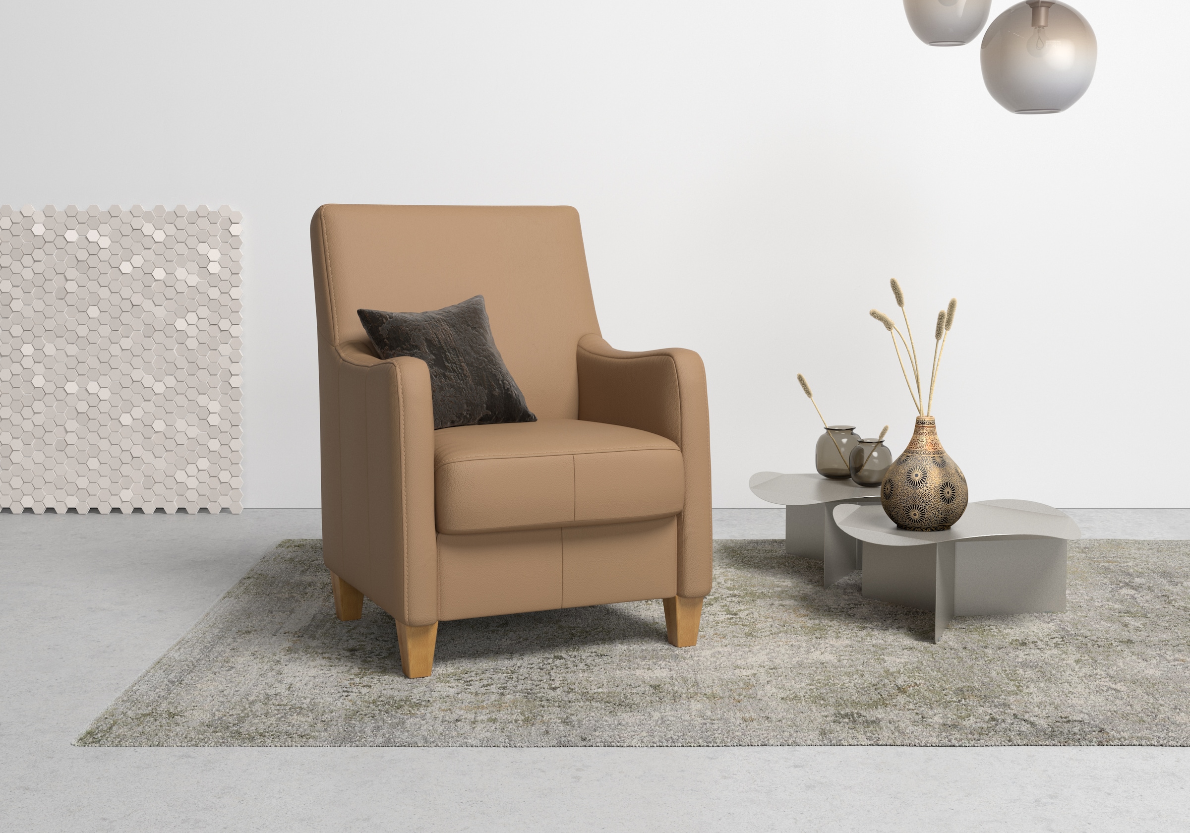 Home affaire Sessel »Palmera, B: 70 cm« mit Federkern günstig online kaufen