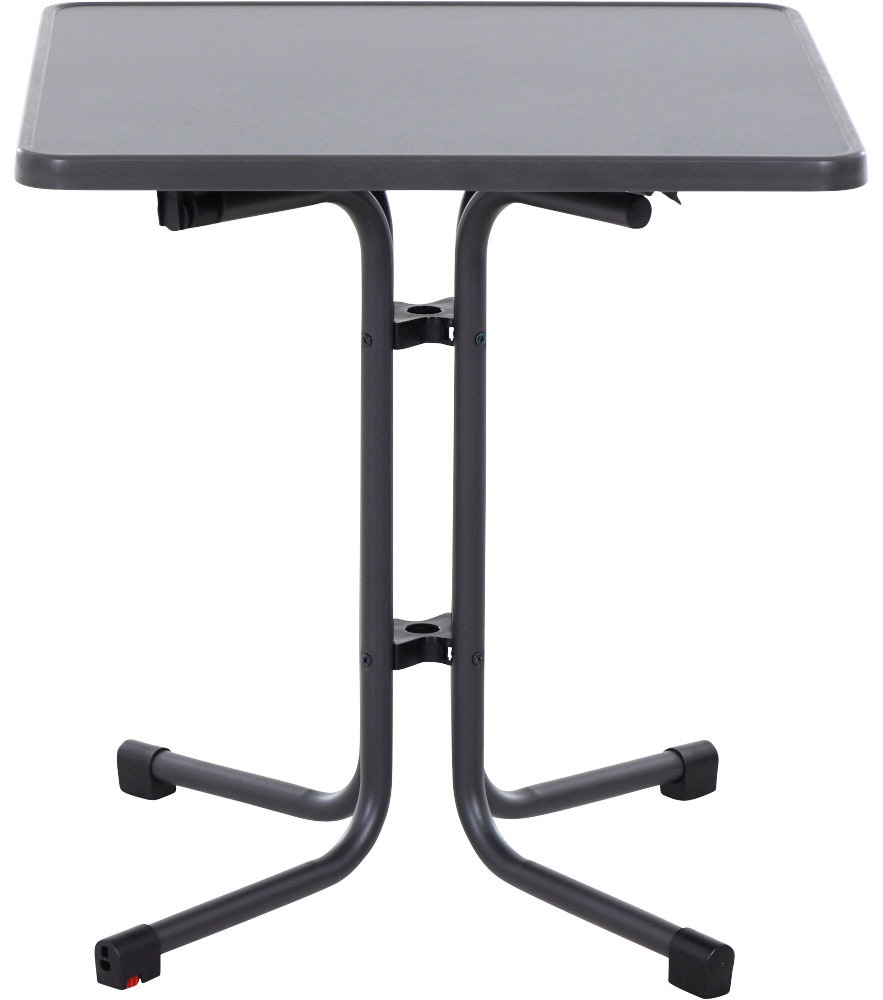 Siena Garden Gartentisch »Paco«, (1 St.), BxTxH: 70x70x71 cm, Stahl / Melamin, matt-anthrazit