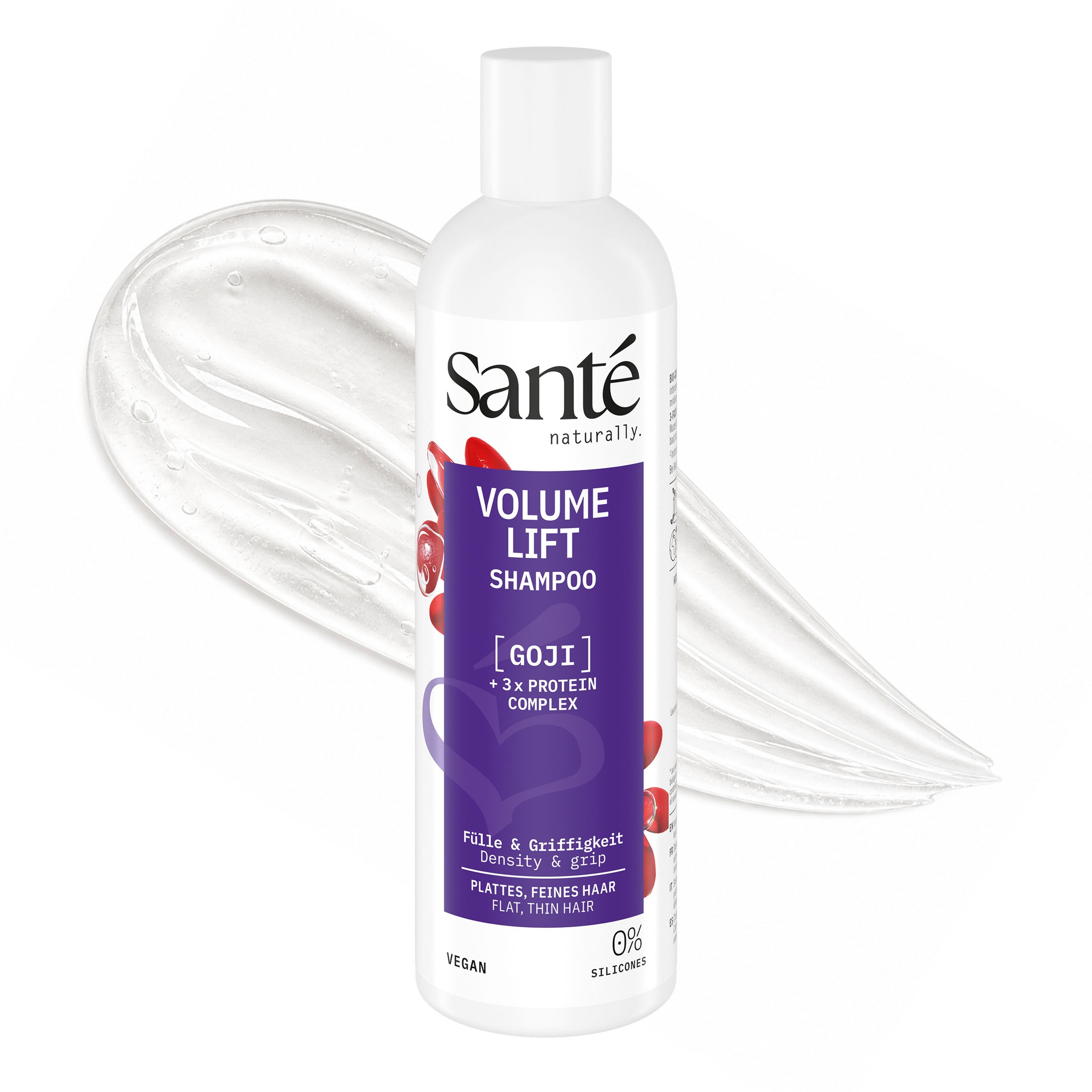 SANTE Haarshampoo »Volume Lift Shampoo Goji + 3-fach Protein Komplex« Haarshampoo, mit Gojibeerenextrakt