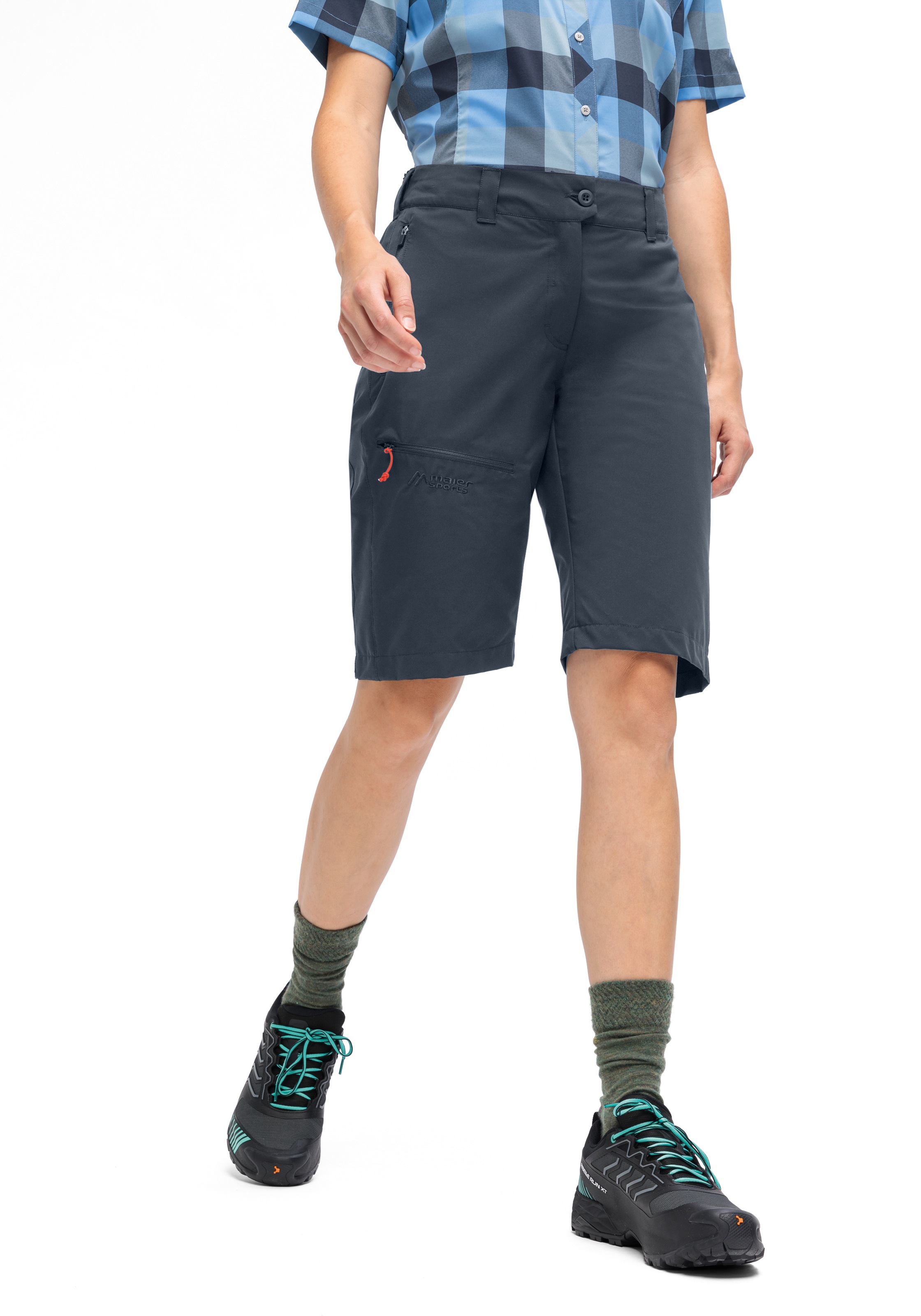 Maier Sports Outdoorhose »Lulaka Bermuda Loop«  Damen Shorts, kurze Wanderhose, Outdoor-Hose, 3 Taschen, Regular Fit