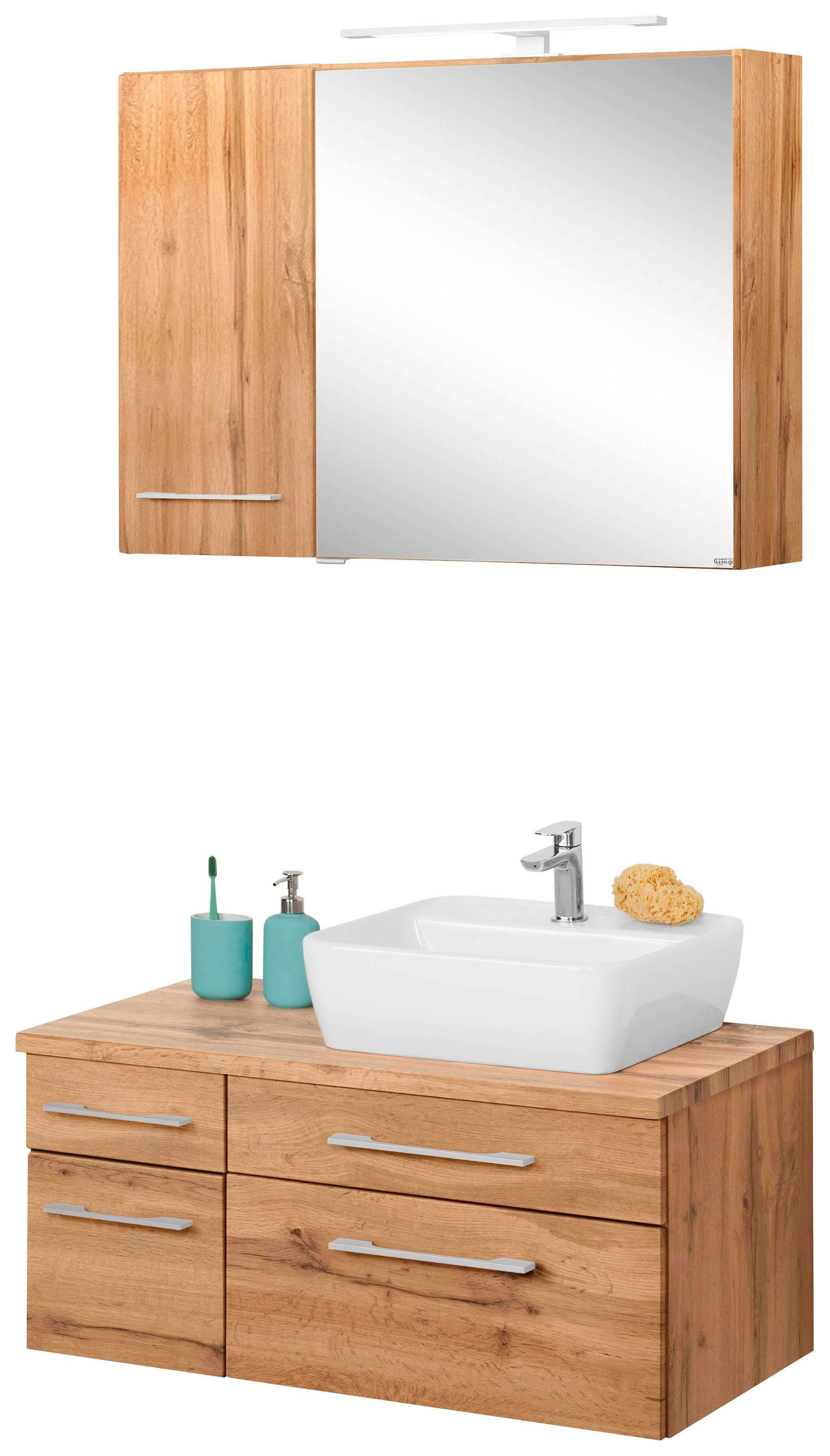 welltime Badmöbel-Set »Davos« 3 Stk. tlg. günstig online kaufen