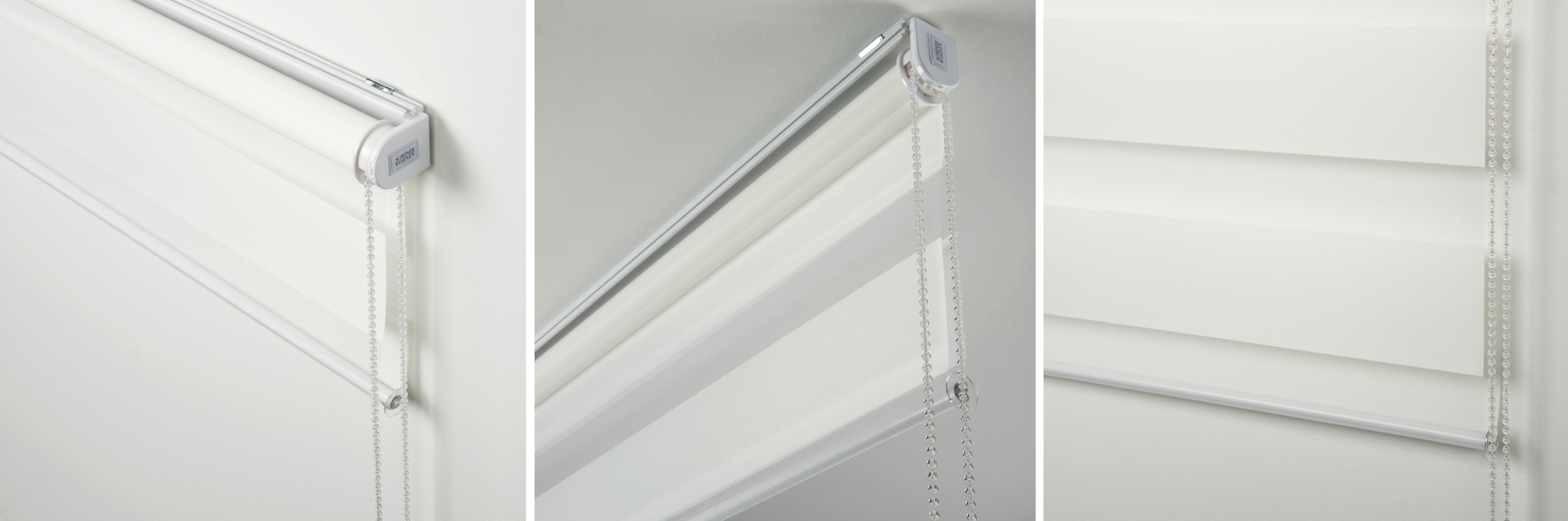 SCHÖNER WOHNEN-Kollektion Doppelrollo »Tilda«, transparent, Sichtschutz, mit Bohren/ohne Bohren, freihängend, geklemmt, silberne oder weiße Rollo-Technik