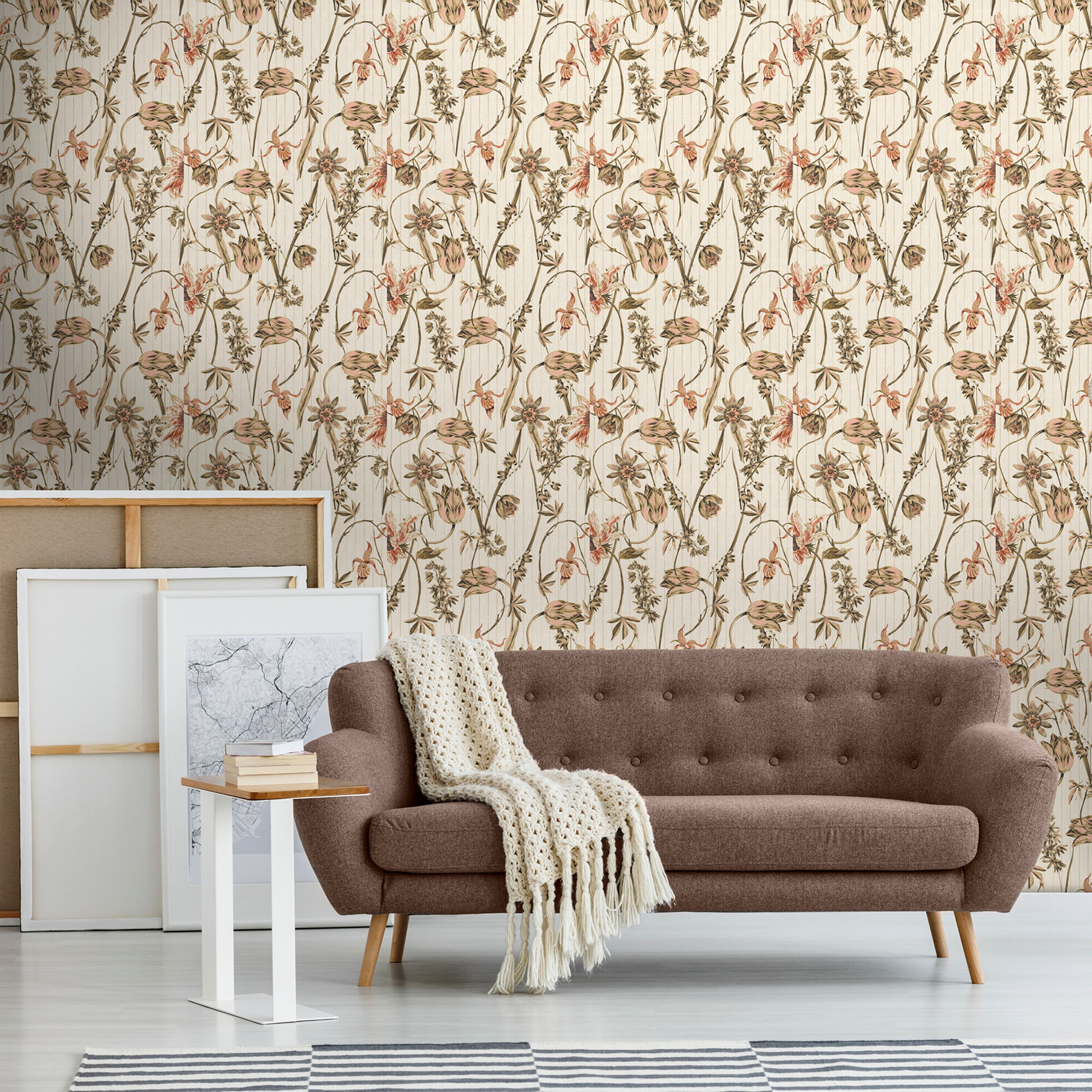 Superfresco Easy Vliestapete »Nadine Sand« geblümt texturiert geblümt