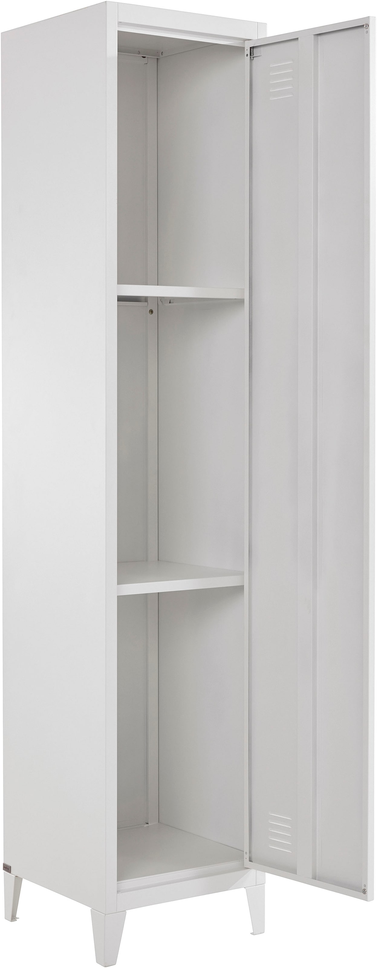 andas Garderobenschrank »Jensjorg, Mehrzweckschrank«, Hochschrank aus Metall, 2 x Einlegeböden hinter der Tür, Höhe 180 cm