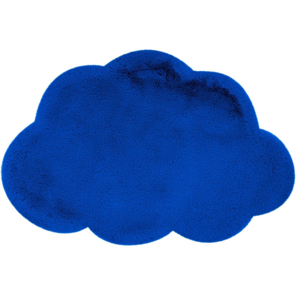 Lüttenhütt Kinderteppich »Wolke«, wolkenförmig, 36 mm Höhe, weich und flauschig, einfarbig, idealer Teppich fürs Kinderzimmer
