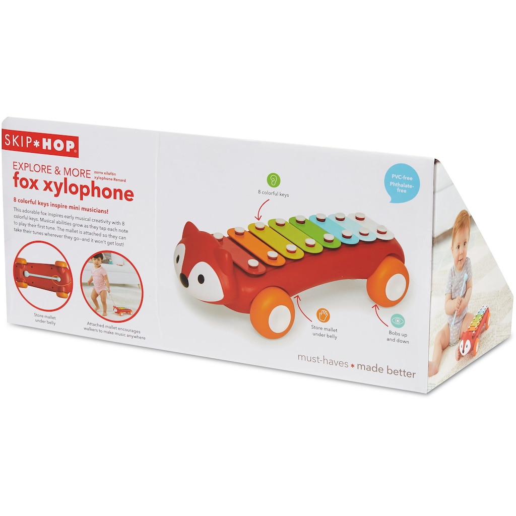 Skip Hop Spielzeug-Musikinstrument »Explore & More Xylophon Fuchs«