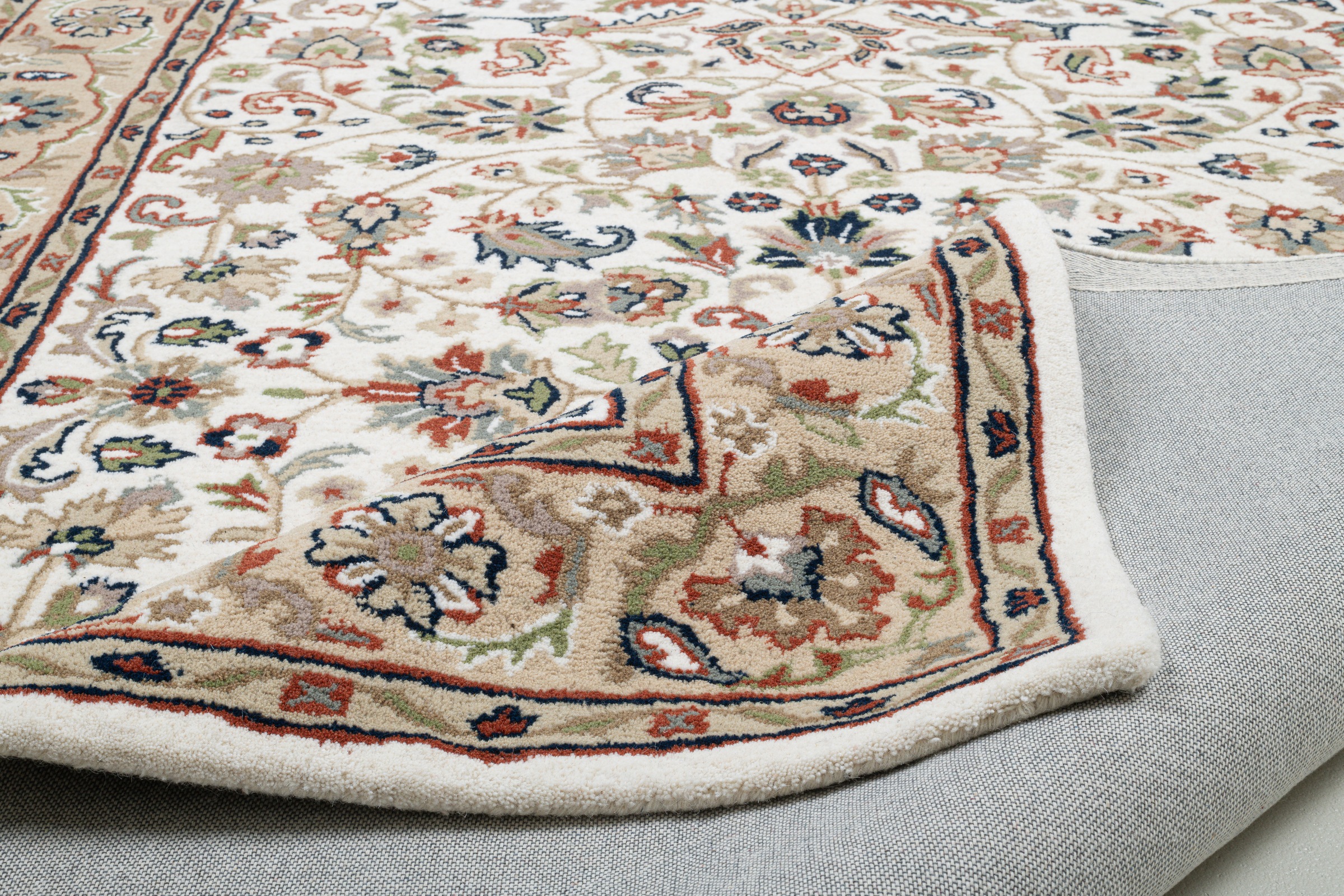 THEKO Wollteppich »Royal Orient Isfahan«, rechteckig, 14 mm Höhe, handgetuftet, Orient-Optik, reine Wolle