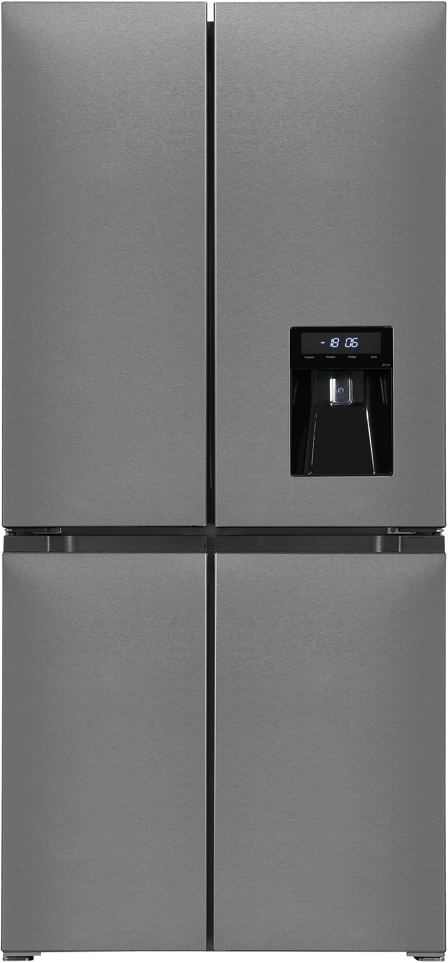 exquisit Multi Door »MD430-100-WS-200E inoxlook«, 432 L Volumen, Total NoFr günstig online kaufen