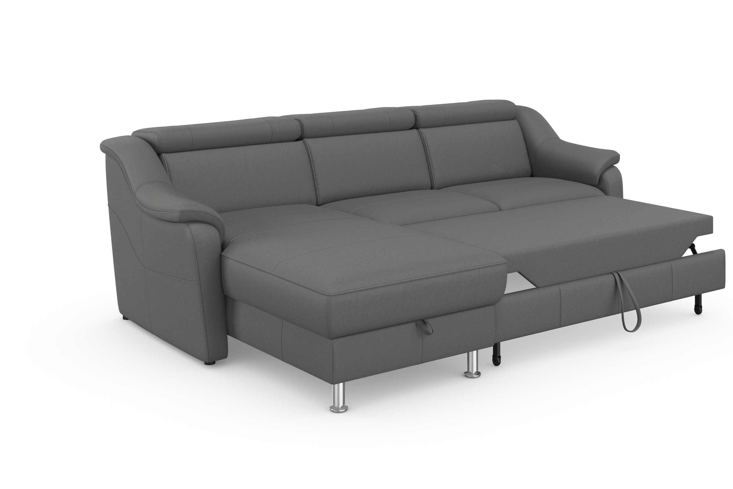 sit&more Ecksofa »Freetown L-Form«, inklusive Kopfteilverstellung und komfortablem Federkern