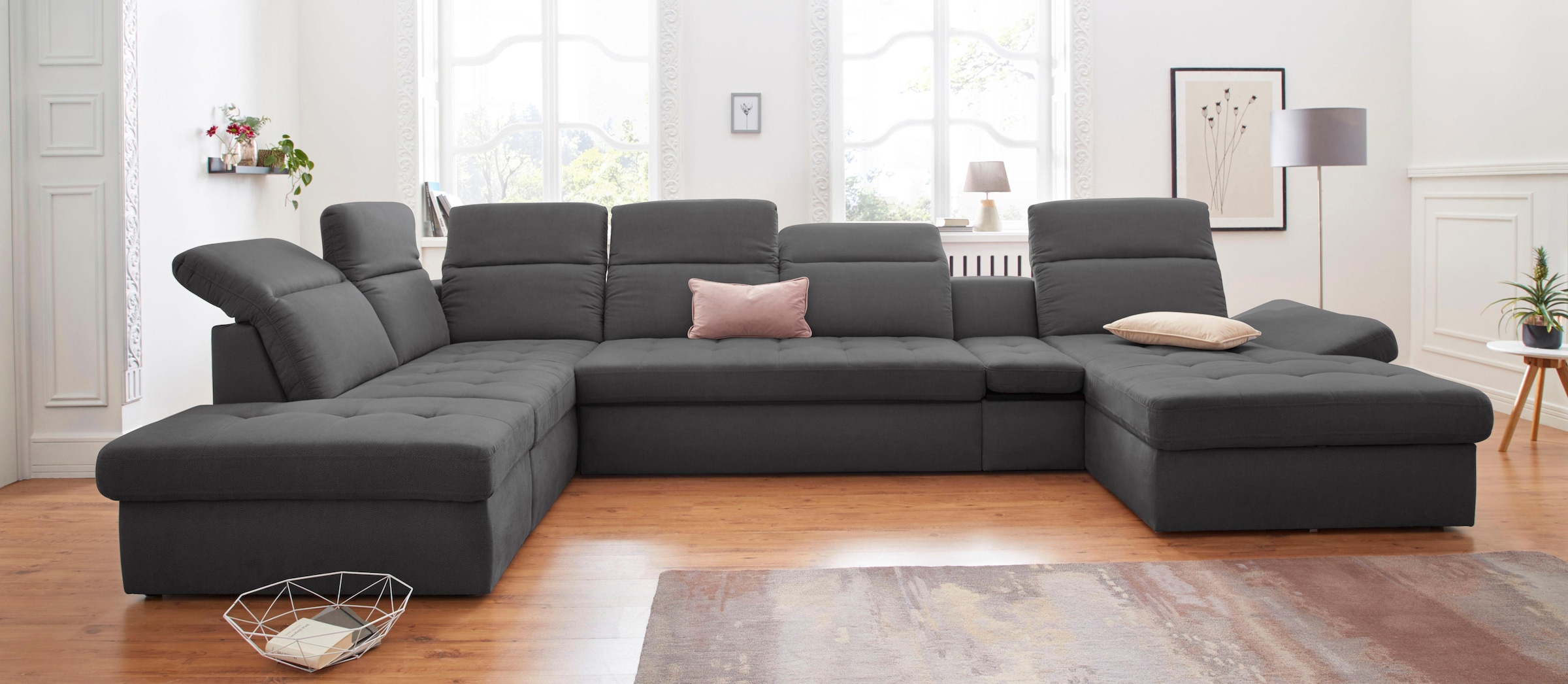 sit&more Wohnlandschaft »Stardust U-Form«, inklusive Kopfteilverstellung, A günstig online kaufen