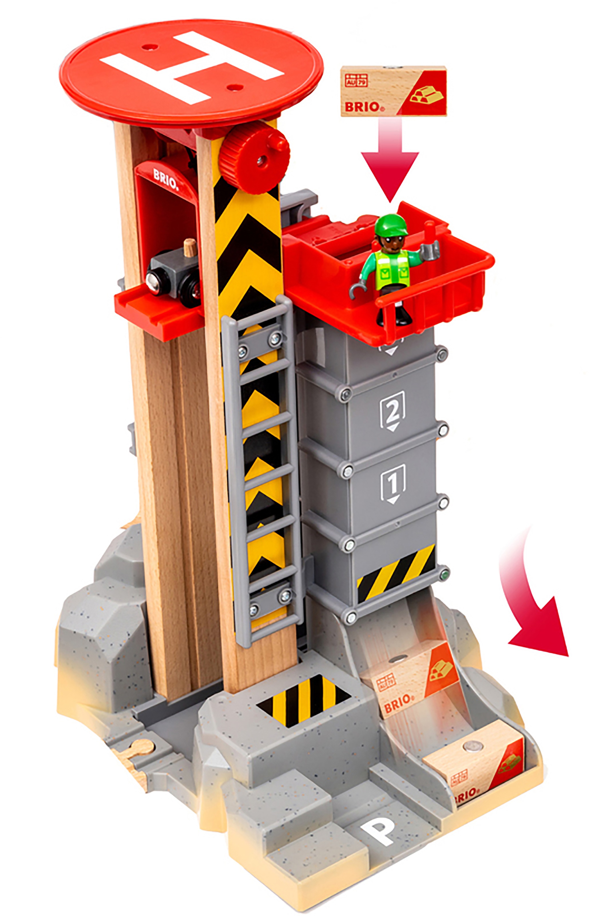 BRIO® Spielzeugeisenbahn-Erweiterung »BRIO® WORLD, Gebirgs-Frachten Set Deluxe«, (Set), FSC® - schützt Wald - weltweit