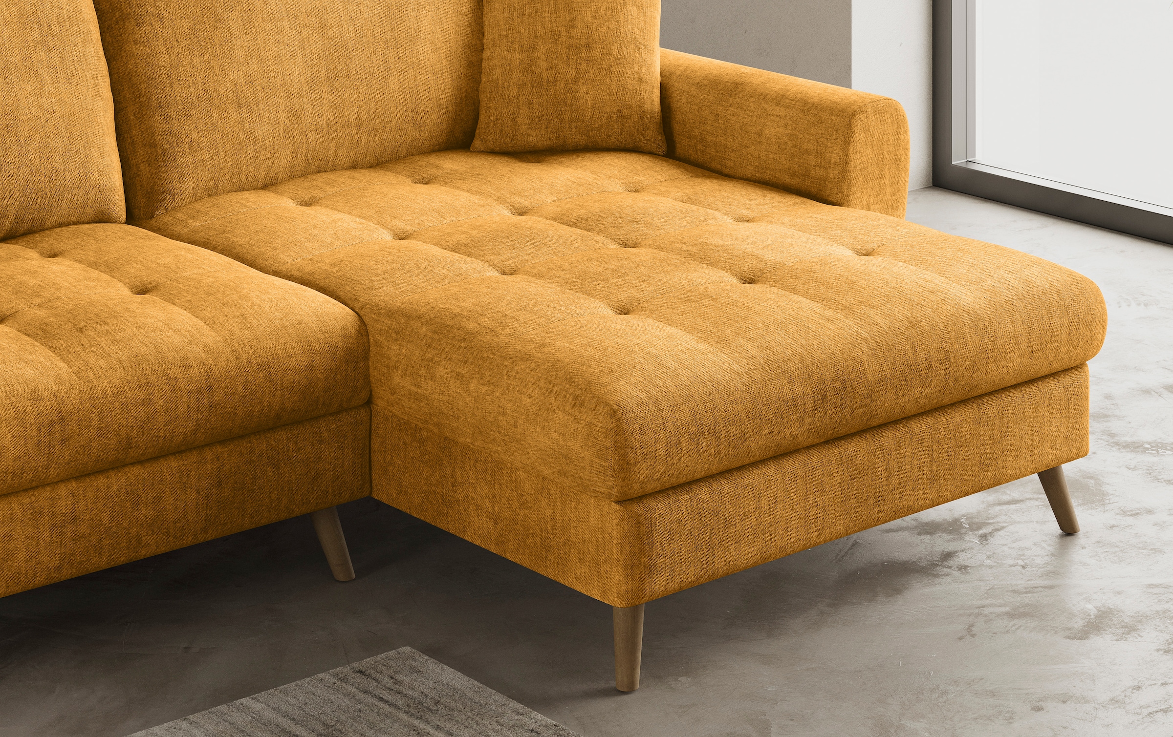 Mr. Couch Ecksofa »Blackburn II, L-Form«, Mit Kaltschaumpolsterung bis 140 kg belastbar