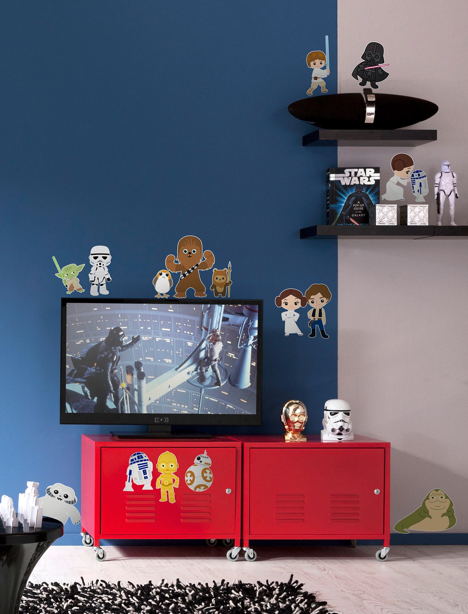 Komar Wandtattoo »Star Wars Little Heroes - Größe 50 x 70 cm«, (15 St.), selbstklebend, Wandsticker, Kinderzimmer