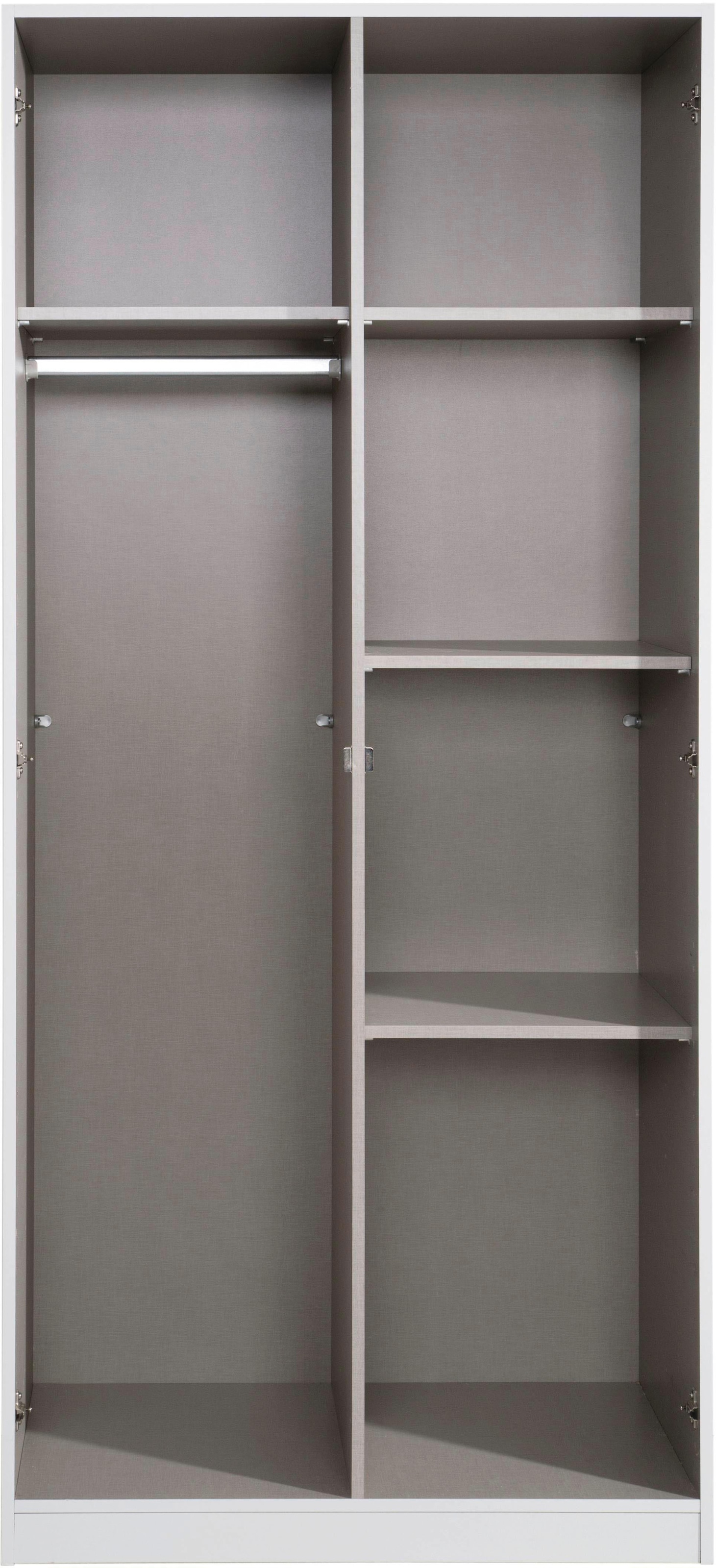 rauch Schlafzimmer-Set »Kleiderschrank Schrank Garderobe Schlafzimmer Büroschrank BUCHHOLZ« mit Schloss, Aufstellmaß 130x162 cm, Schränke variabel stellbar,  (3-tlg.) mit abschließbaren Türen MADE IN GERMANY