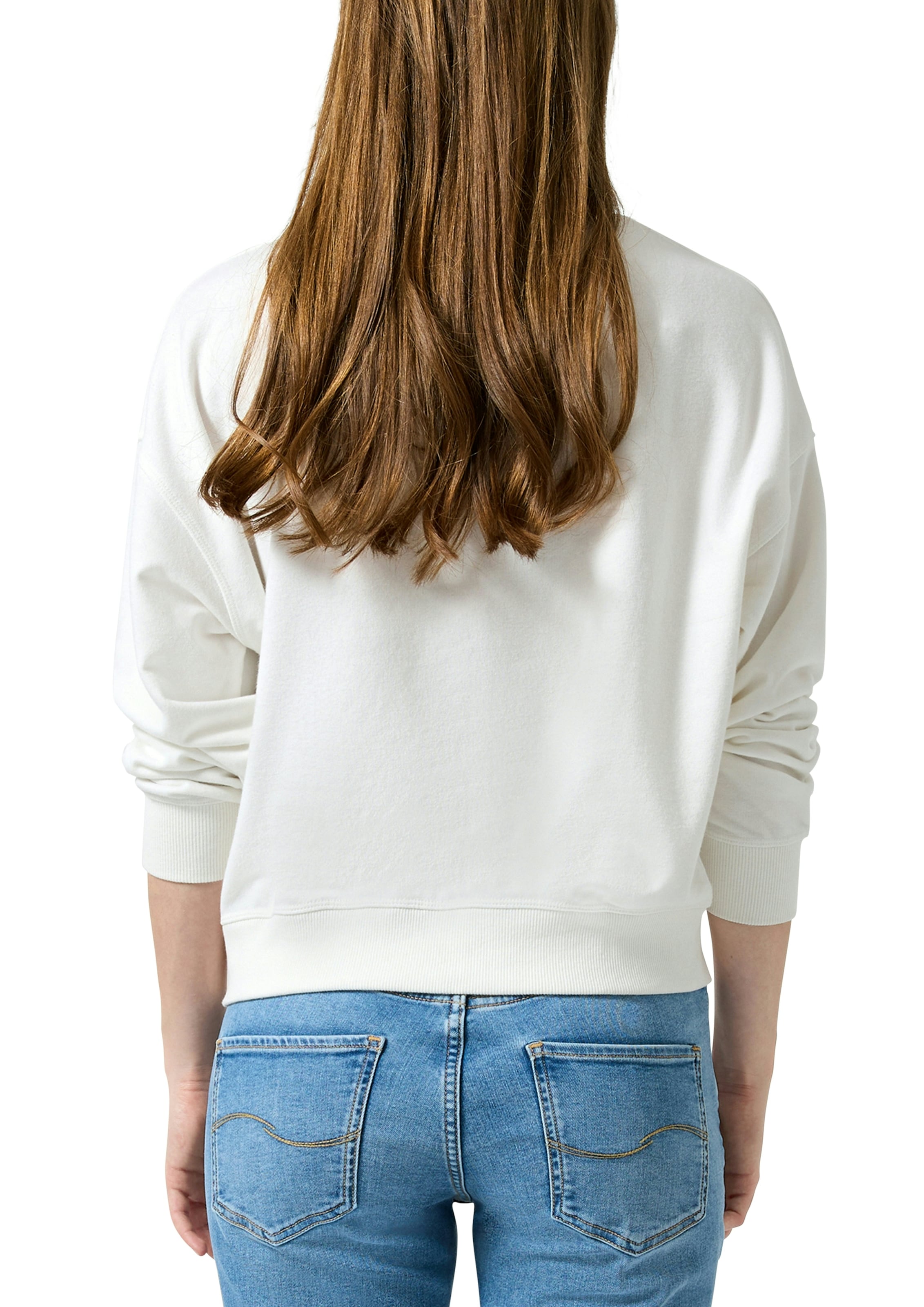 QS Sweater , mit Frontprint/Letter-Print
