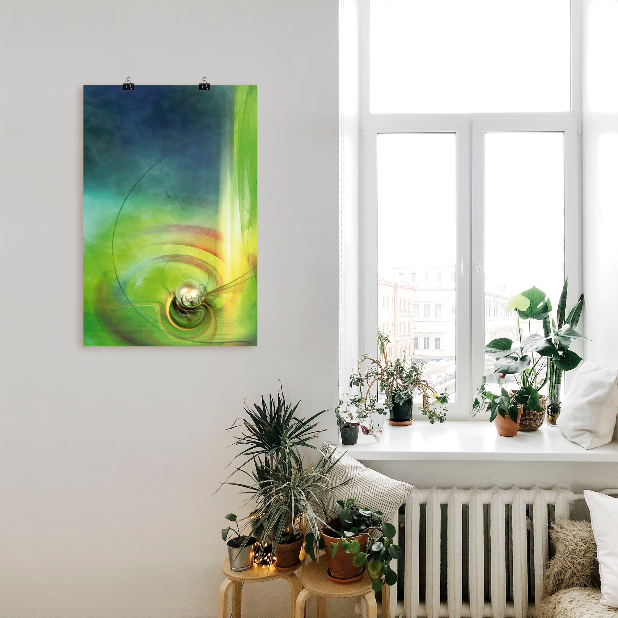 Artland Wandbild »Abstraktes Spiel CB«, Muster, (1 St.), als Alubild, Outdoorbild, Poster in verschied. Größen