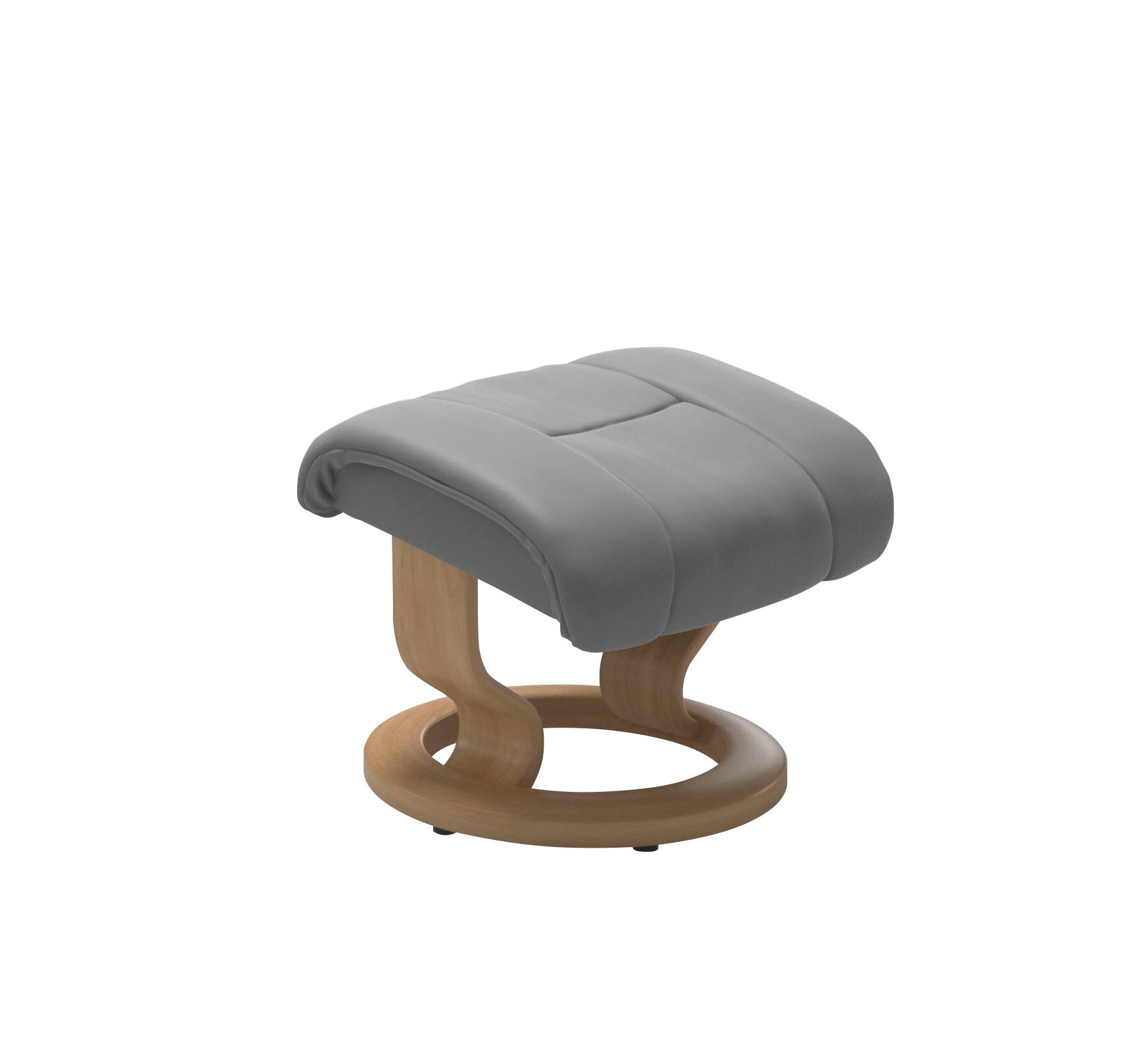 Stressless® Relaxsessel »Reno«, (Set, Relaxsessel mit Hocker), mit Hocker, mit Classic Base, Größe S, M & L, Gestell Eiche