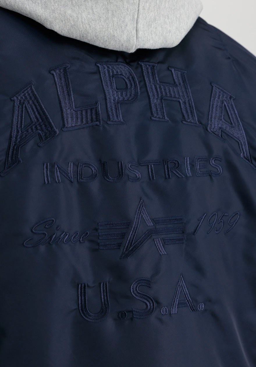 Alpha Industries Bomberjacke »MA-1 ZH Back EMB«, mit Kapuze