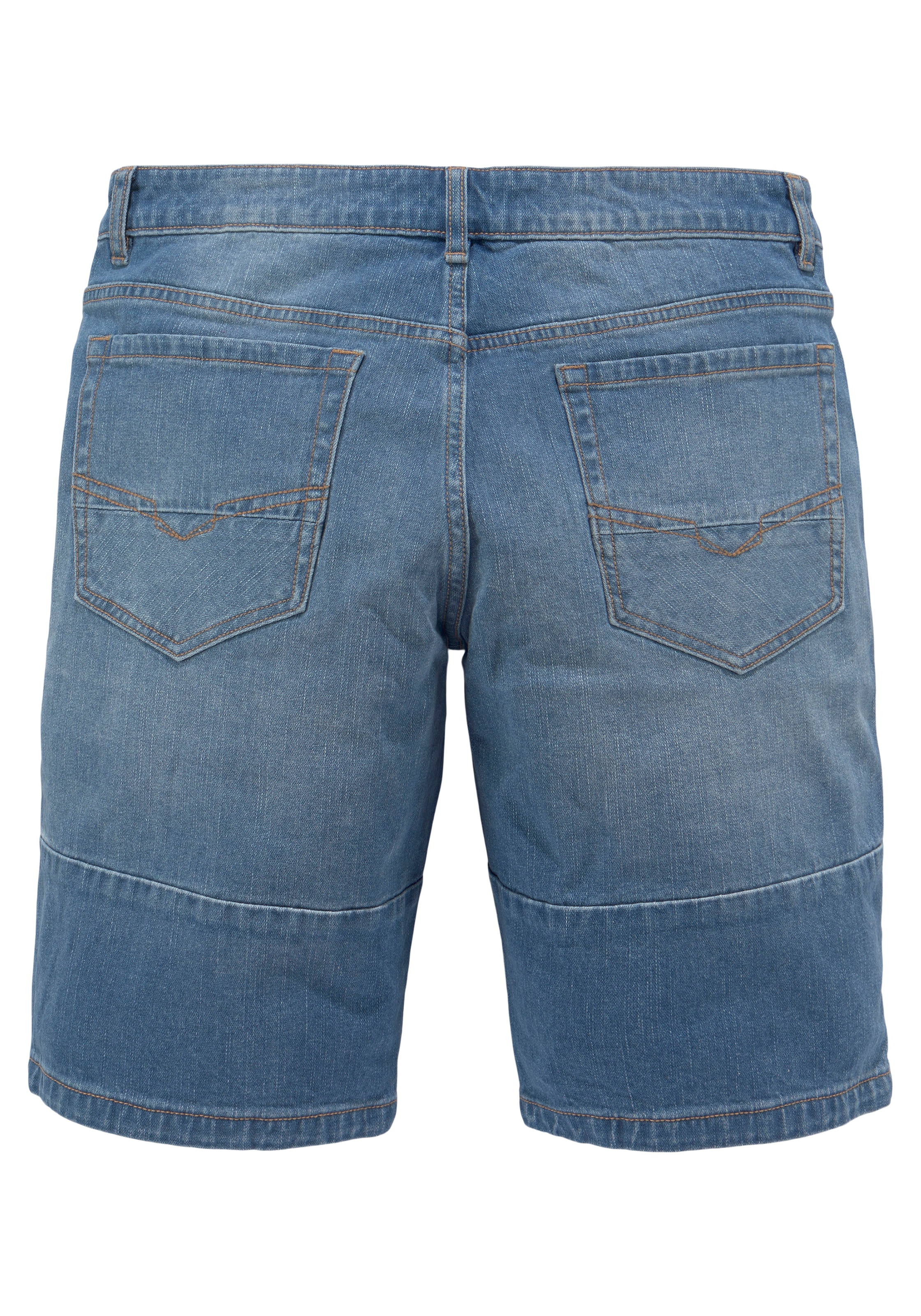 H.I.S Jeansbermudas, entspannte Passform, gerader Beinschnitt, modische Washed-Optik
