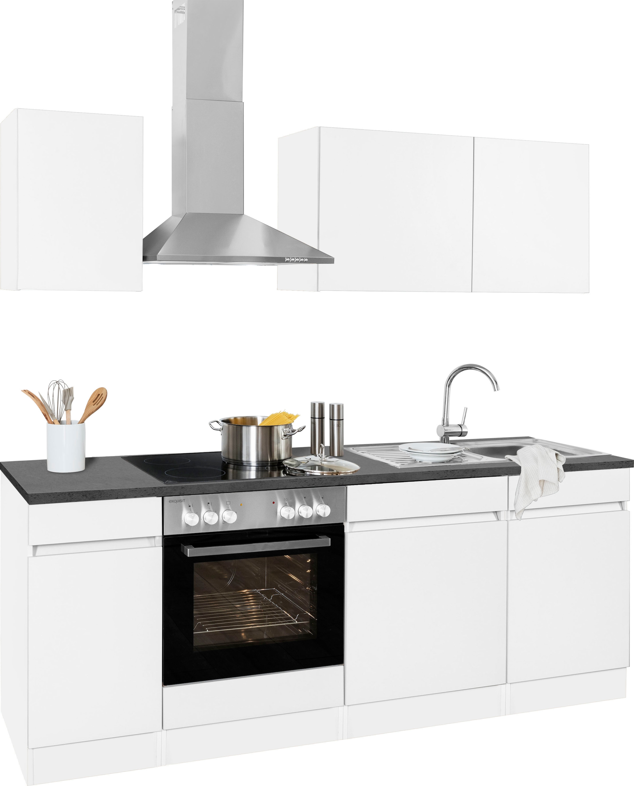 OPTIFIT Küchenzeile »Roth« Breite 210 cm, wahlweise mit E-Geräten, Push-to- günstig online kaufen