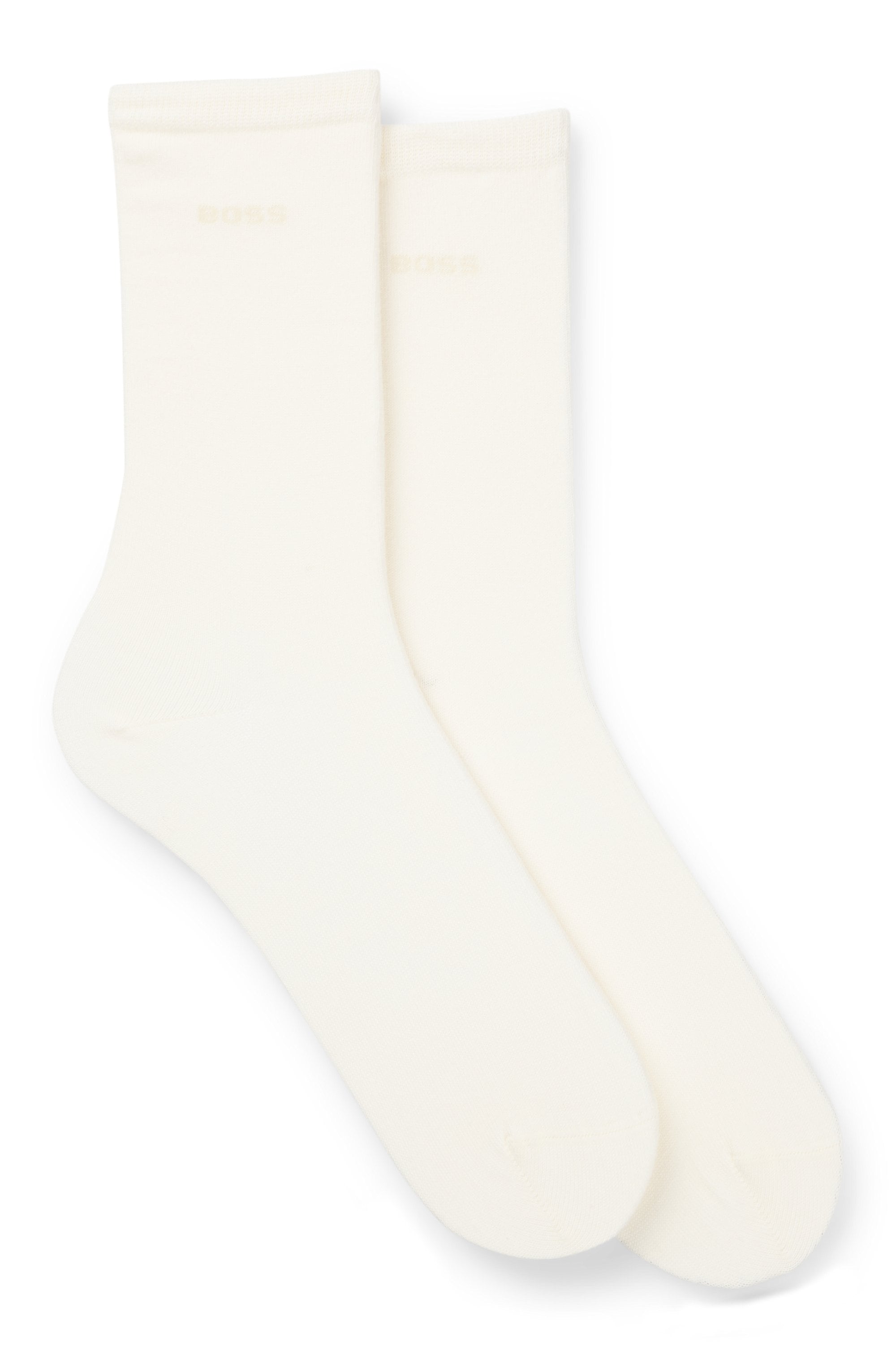 BOSS Businesssocken »2P RS Uni Logo CC W« Packung, 2 Paar tlg. mit BOSS Schriftzug