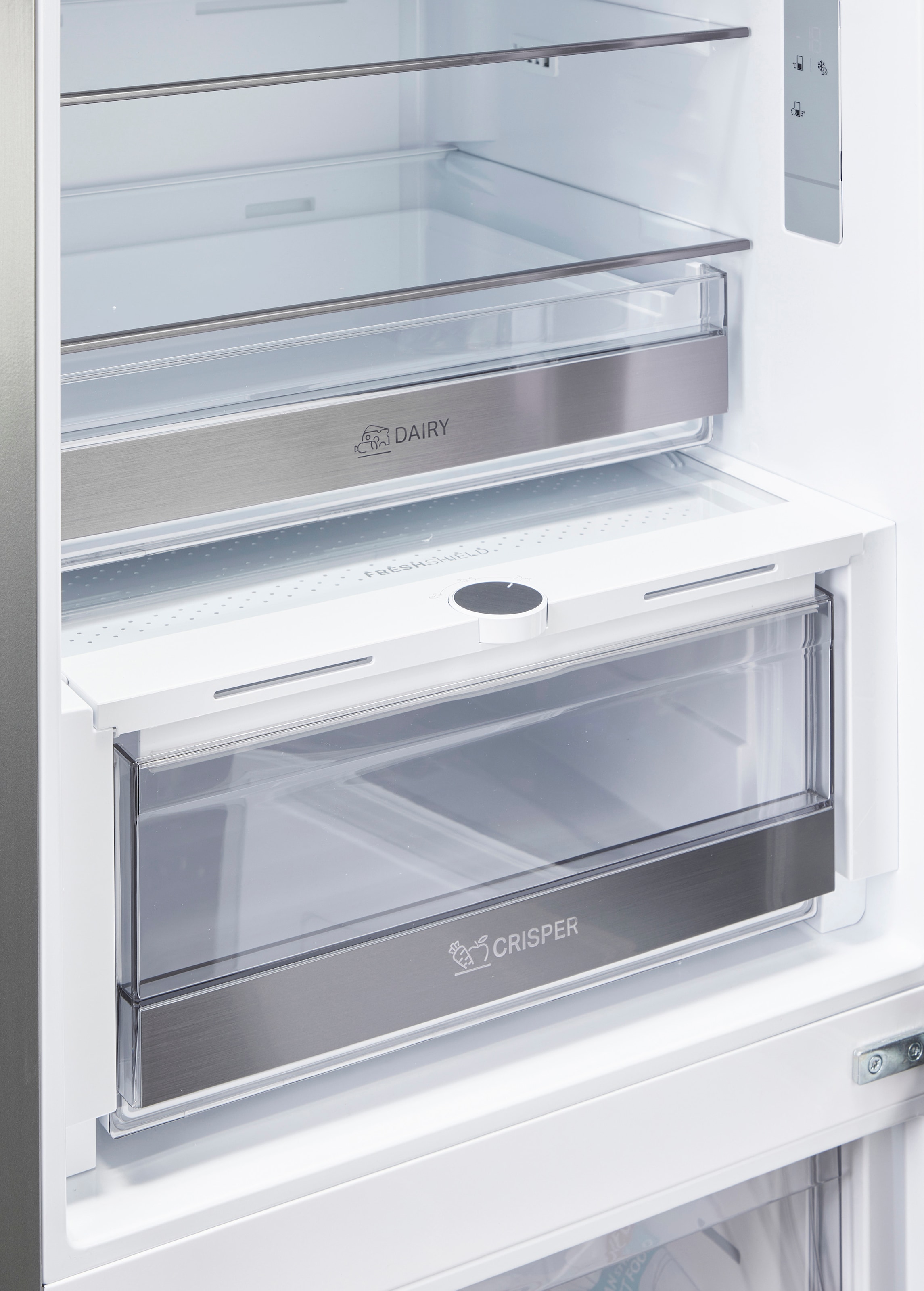 BAUKNECHT Kühl-/Gefrierkombination »KGN ECO 201AM IN« 203,5 cm hoch 59,5 cm breit Viel Platz für den Wocheneinkauf und frische Lebensmittel