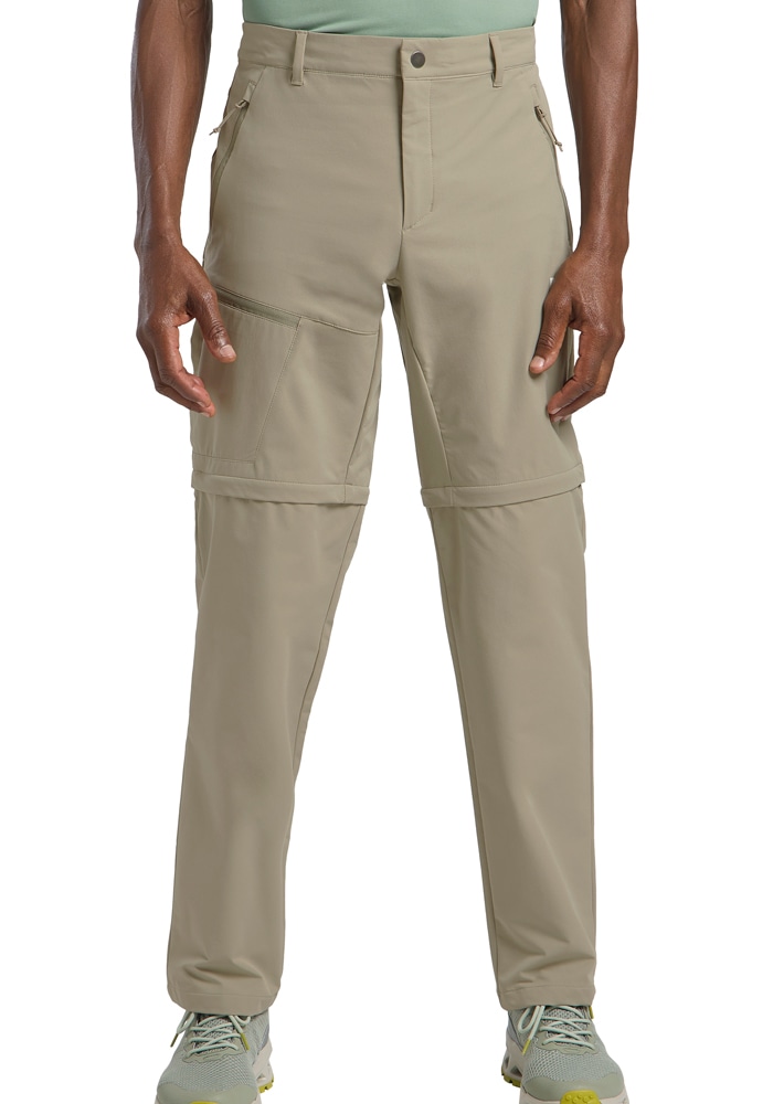 JACK WOLFSKIN Zip-off-Hose »PICO TRAIL ZIP OFF PANTS M« stone 46 - Normalgrößen Normalgrößen 46 Wanderhose mit abzippbaren Beinen