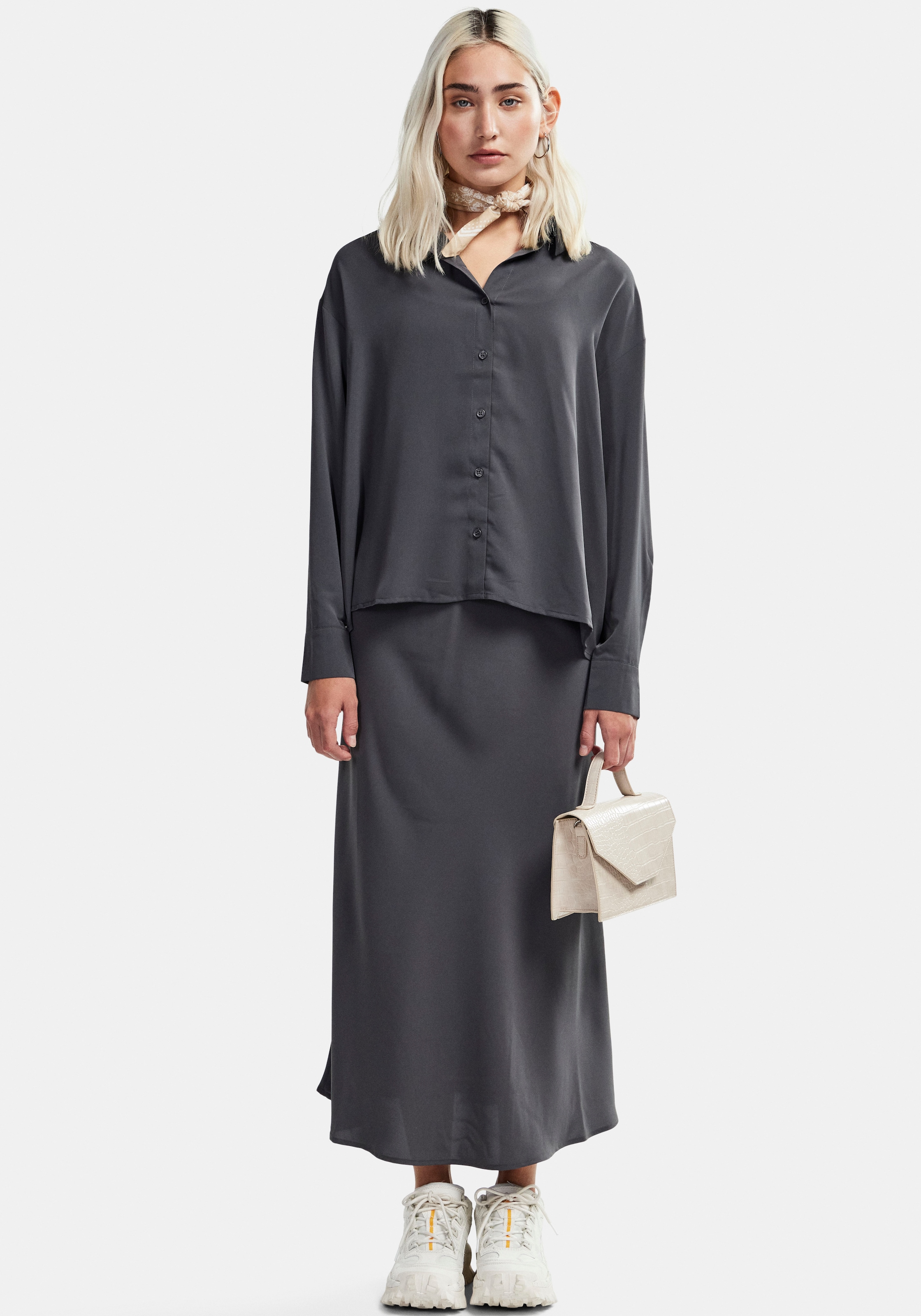 pieces Midirock »PCFRANAN HW MIDI SKIRT NOOS BC«