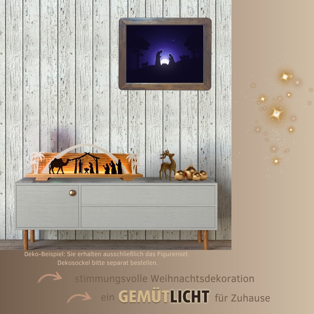 Weigla Dekofigur »Figurenset Christi Geburt für WEIGLA Dekosockel, aus Holz günstig online kaufen