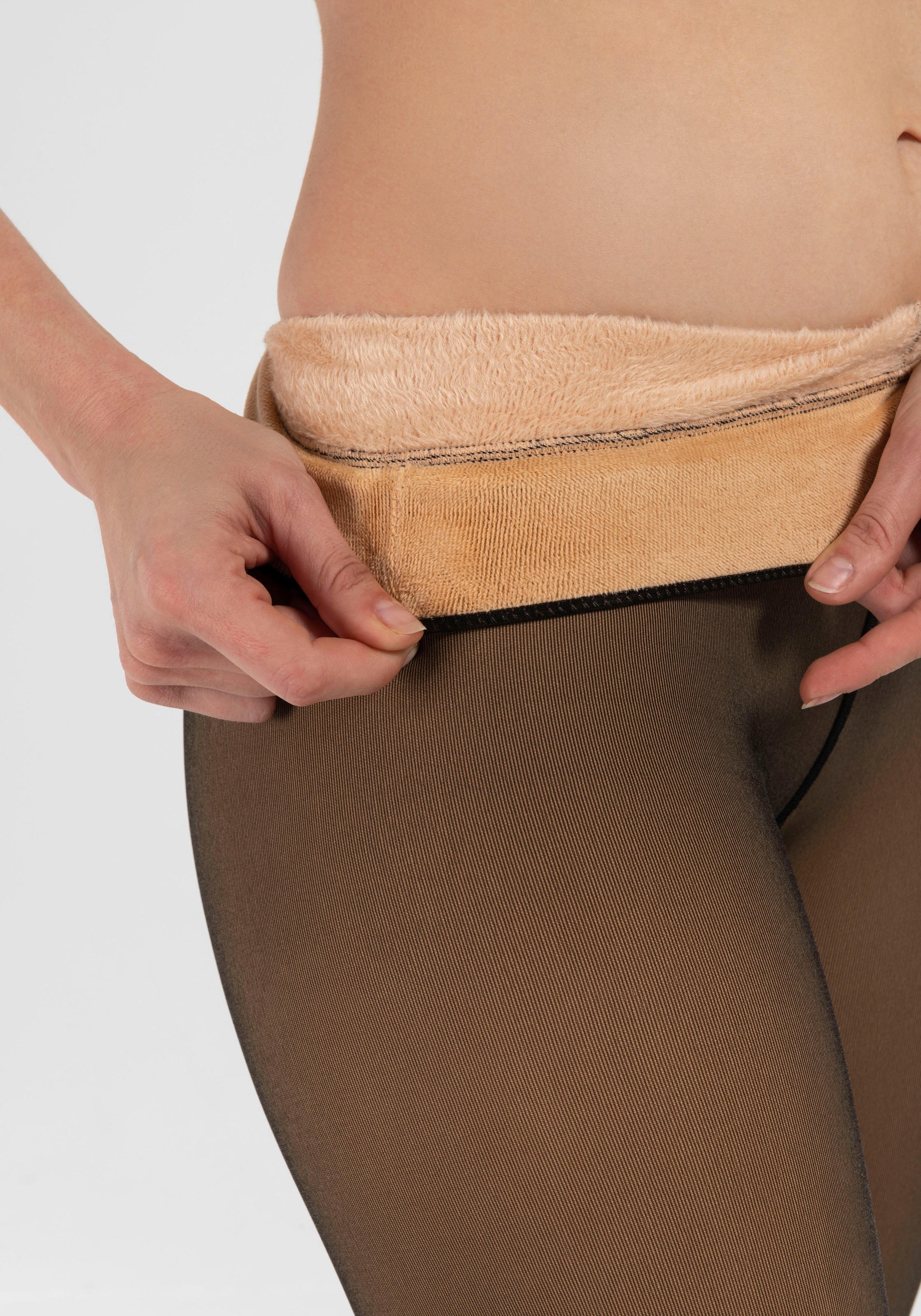 Camano Thermoleggings »comfort«, Thermo Warm & Transparent Leggings, Komfort-Baumwollzwickel