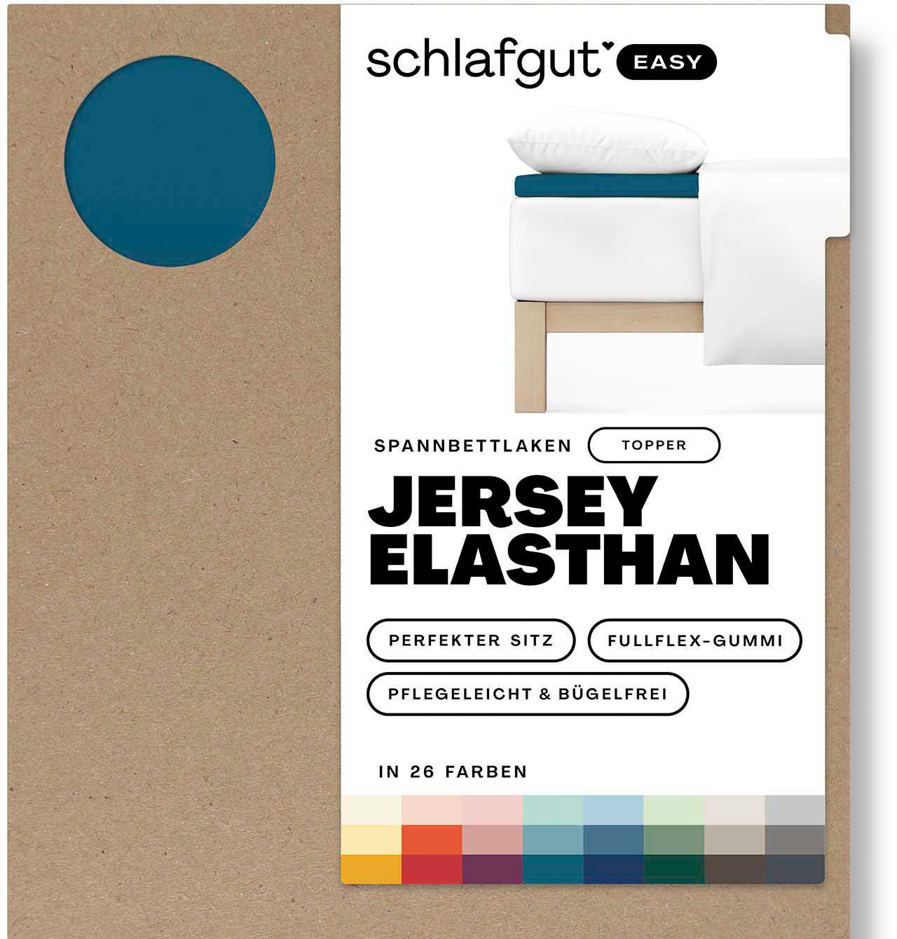 Schlafgut Spannbettlaken »EASY Jersey Elasthan Topper«, MADE IN GREEN by OEKO-TEX®