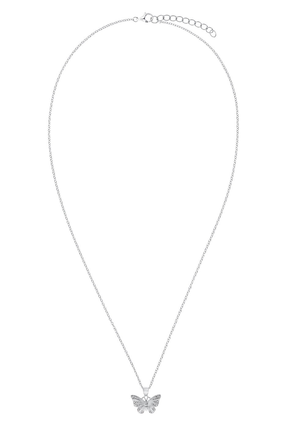 Amor Kette mit Anhänger »Schmetterling, 2031779«, mit Zirkonia (synth.)
