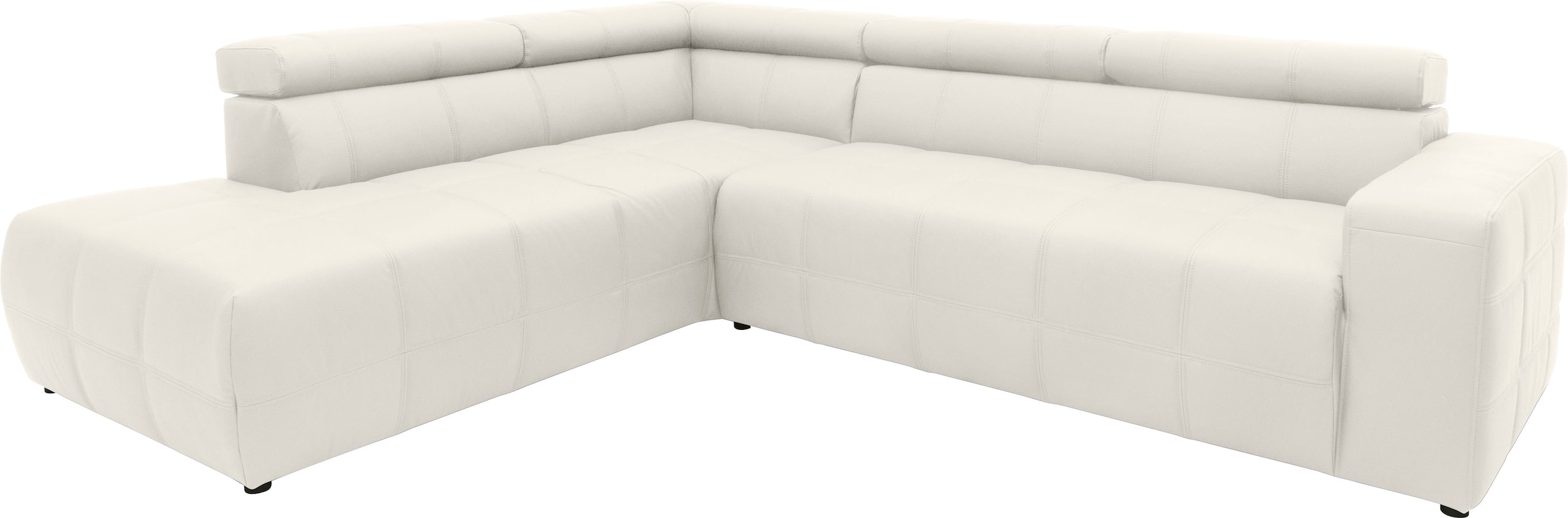 DOMO collection Ecksofa »Brandon L-Form, auch in Leder«, inklusive Kopfteil günstig online kaufen