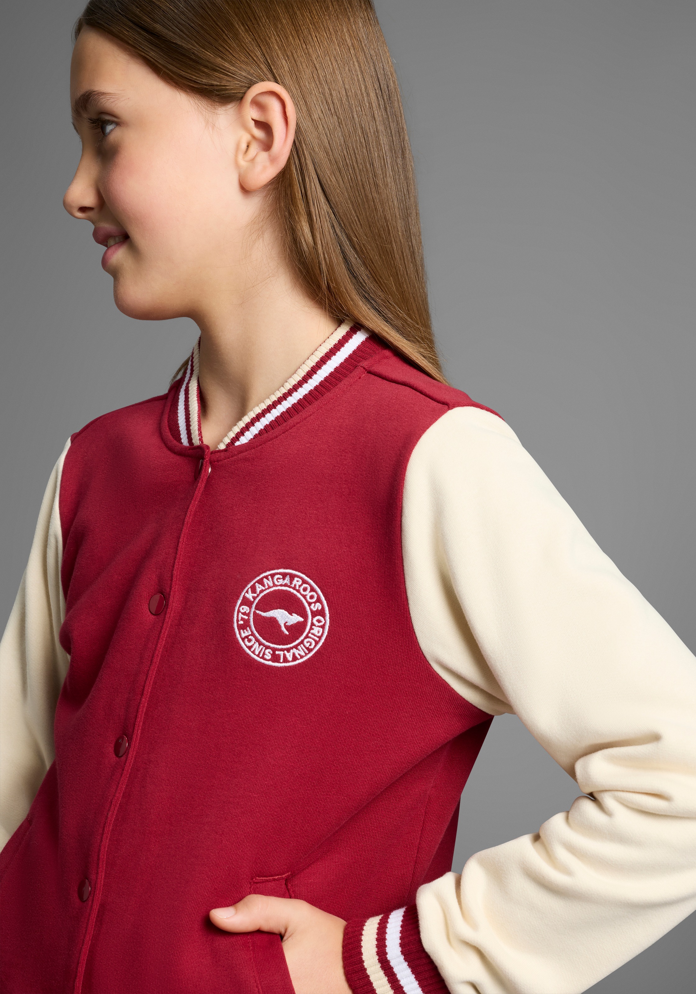 KangaROOS Sweatjacke »College-Jacke« mit Kragen