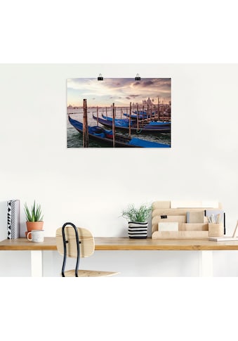 Artland Wandbild »Venedig Gondeln«, Bilder von Booten & Schiffen, (1 St.), in vielen... kaufen
