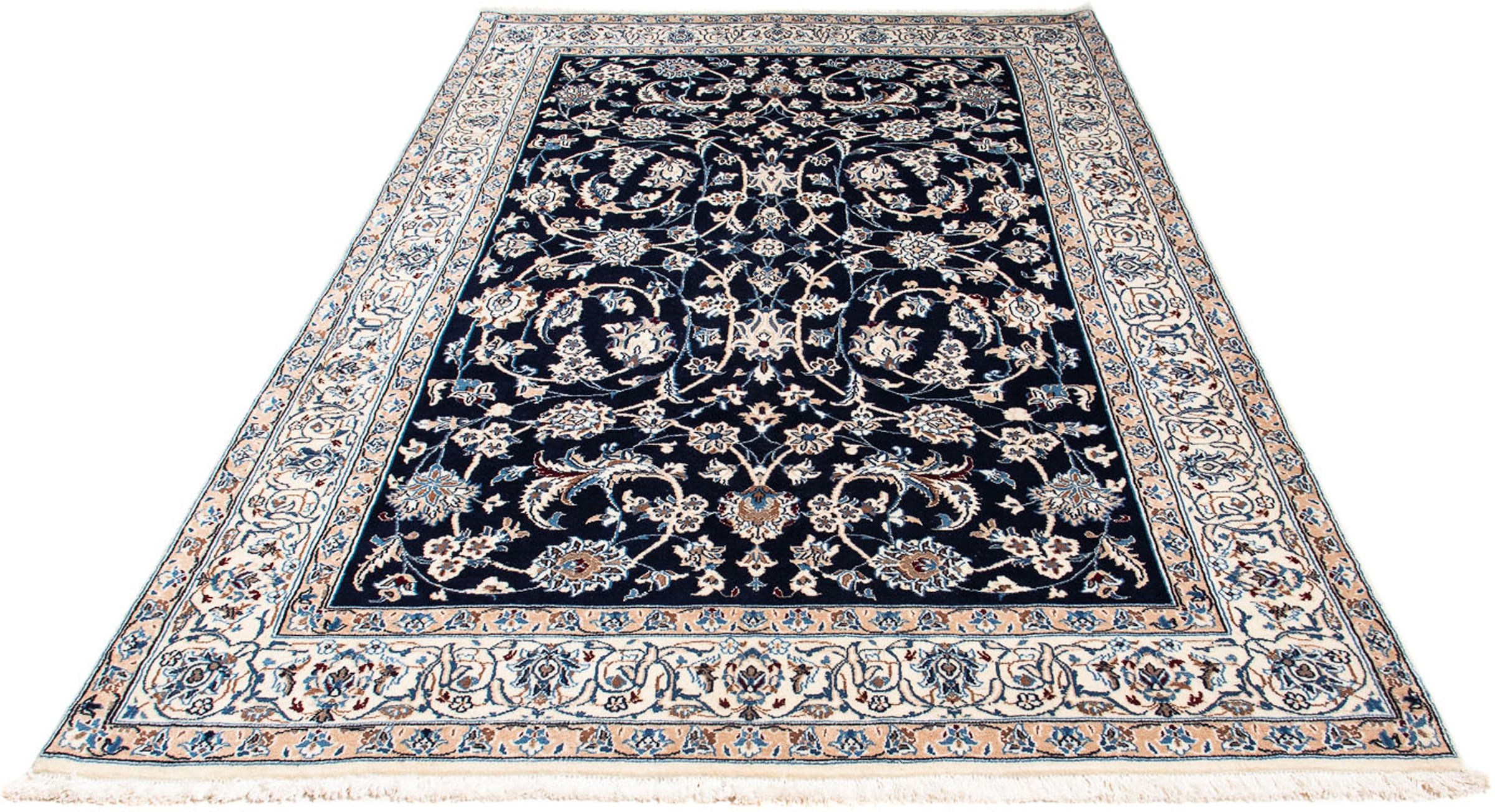 morgenland Orientteppich »Perser - Nain - Royal - 231 x 155 cm - dunkelblau günstig online kaufen