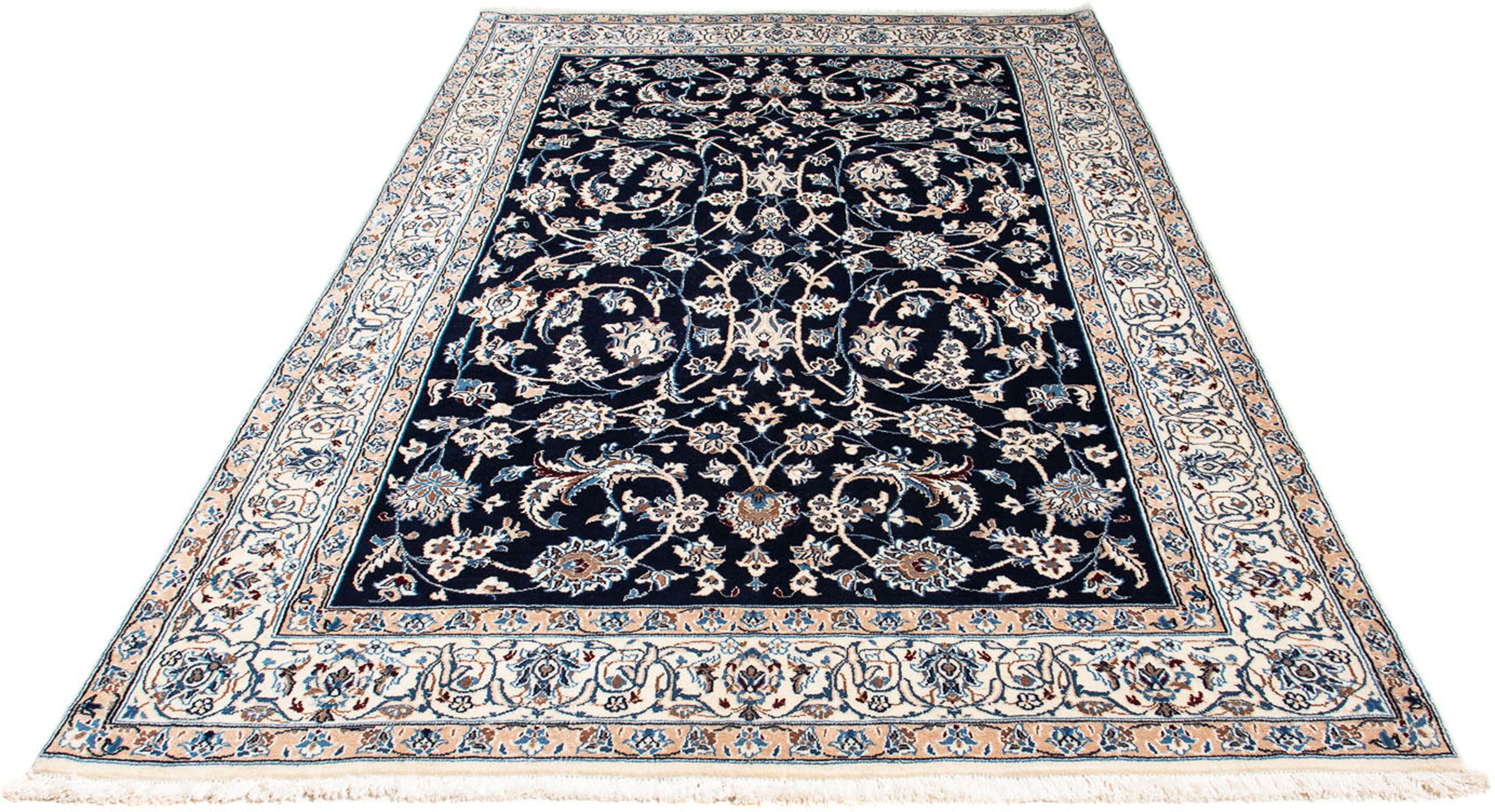 morgenland Orientteppich »Perser - Nain - Royal - 231 x 155 cm - dunkelblau günstig online kaufen