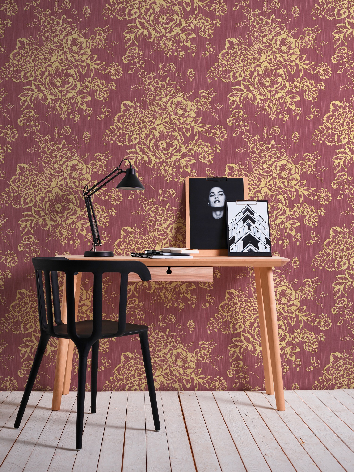 Architects Paper Textiltapete »Metallic Silk«, floral-matt-glänzend, Barocktapete Tapete Blumen