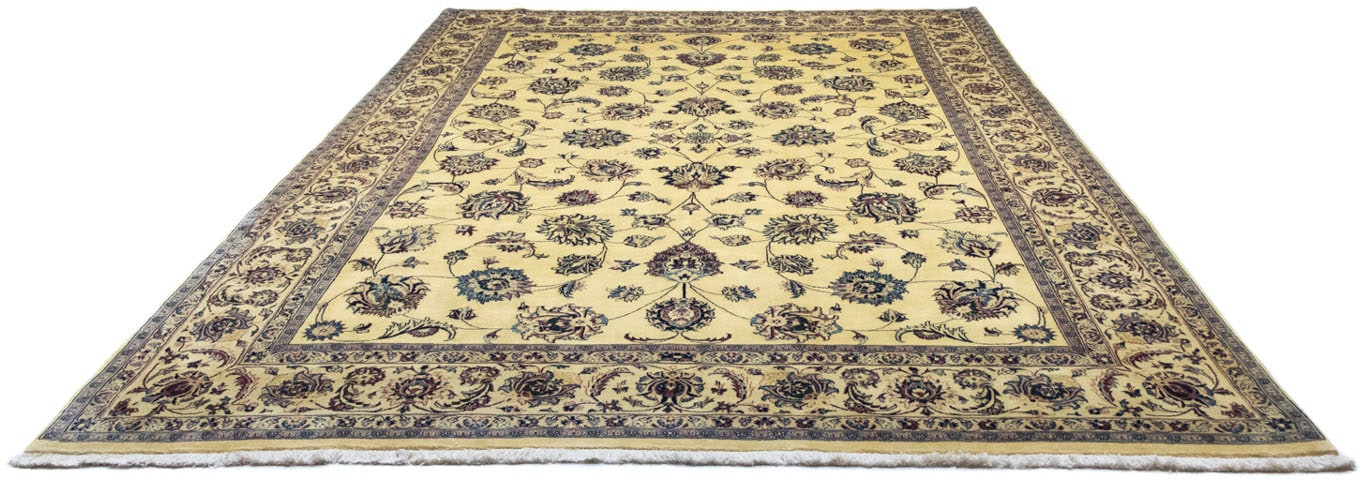 morgenland Wollteppich »Maschad Durchgemustert Beige chiaro 352 x 241 cm«, günstig online kaufen