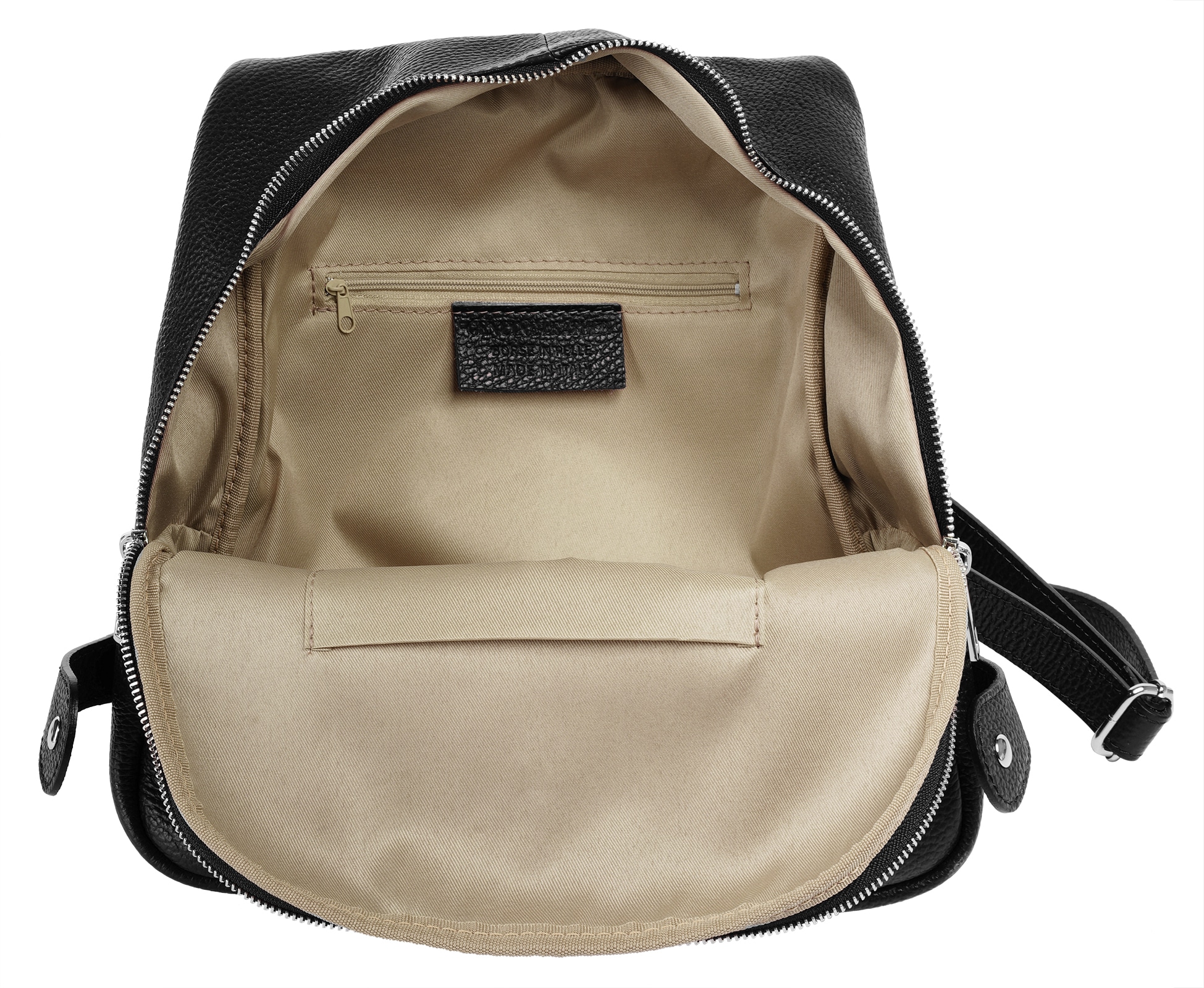 Cluty Cityrucksack, echt Leder, Made in Italy
