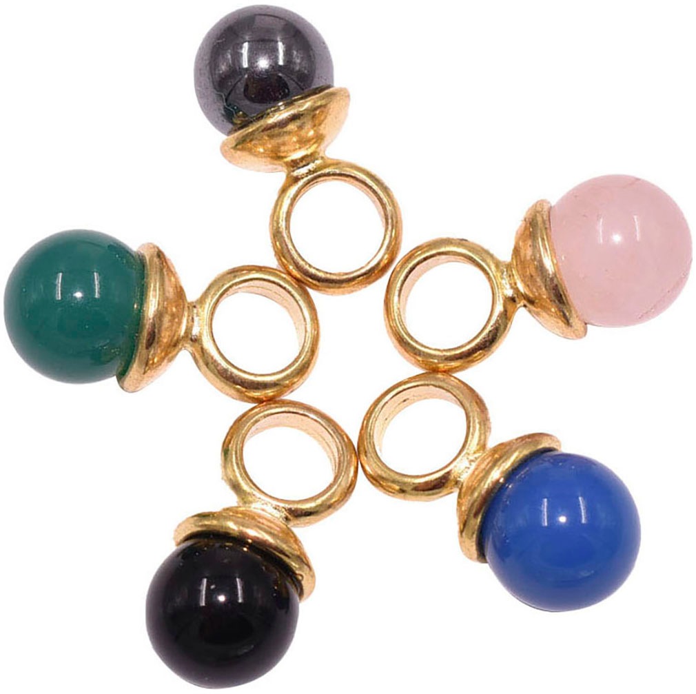 Firetti Kette und Anhänger Set »Multipack Schmuck Geschenk Schmuckset Schnuller«, (Set, 6 tlg.), Made in Germany - mit Edelsteinen