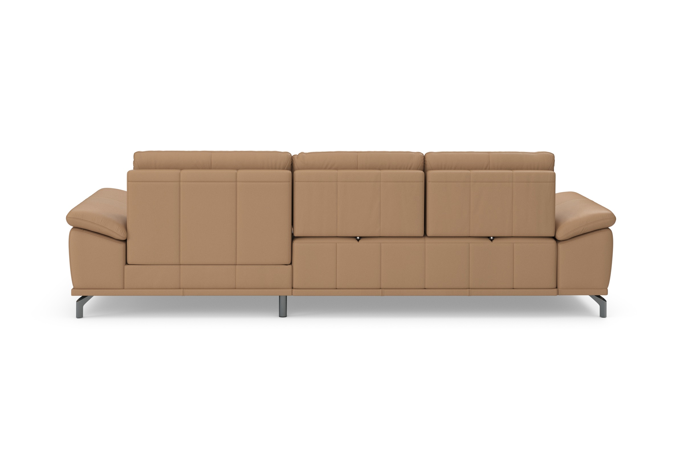 Places of Style Ecksofa Costello, mit Sitztiefenverstellung und Armlehnfunktion, incl. 3 Nierenkissen