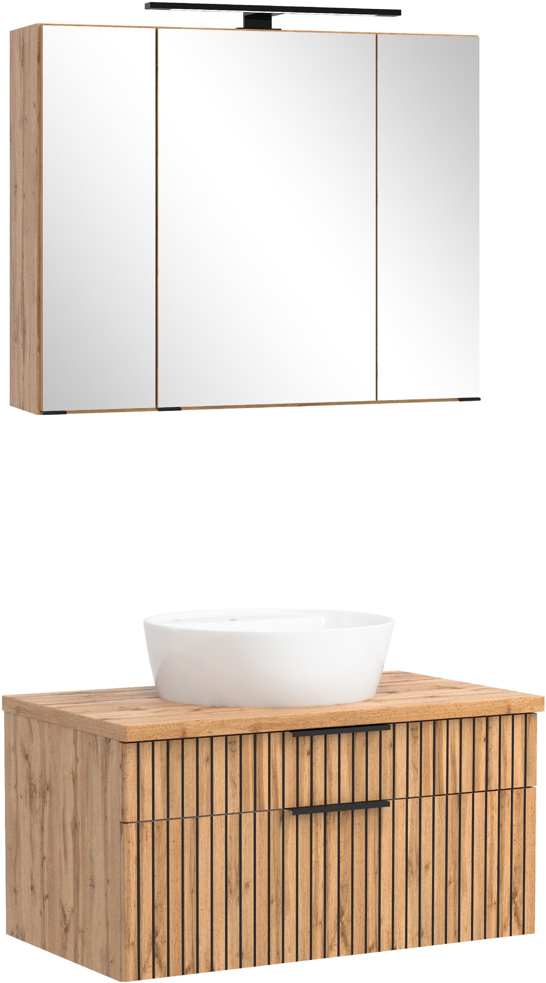 welltime Badmöbel-Set »Welltime, Carlton Waschtisch-Set, 80 oder 120 cm, ge günstig online kaufen